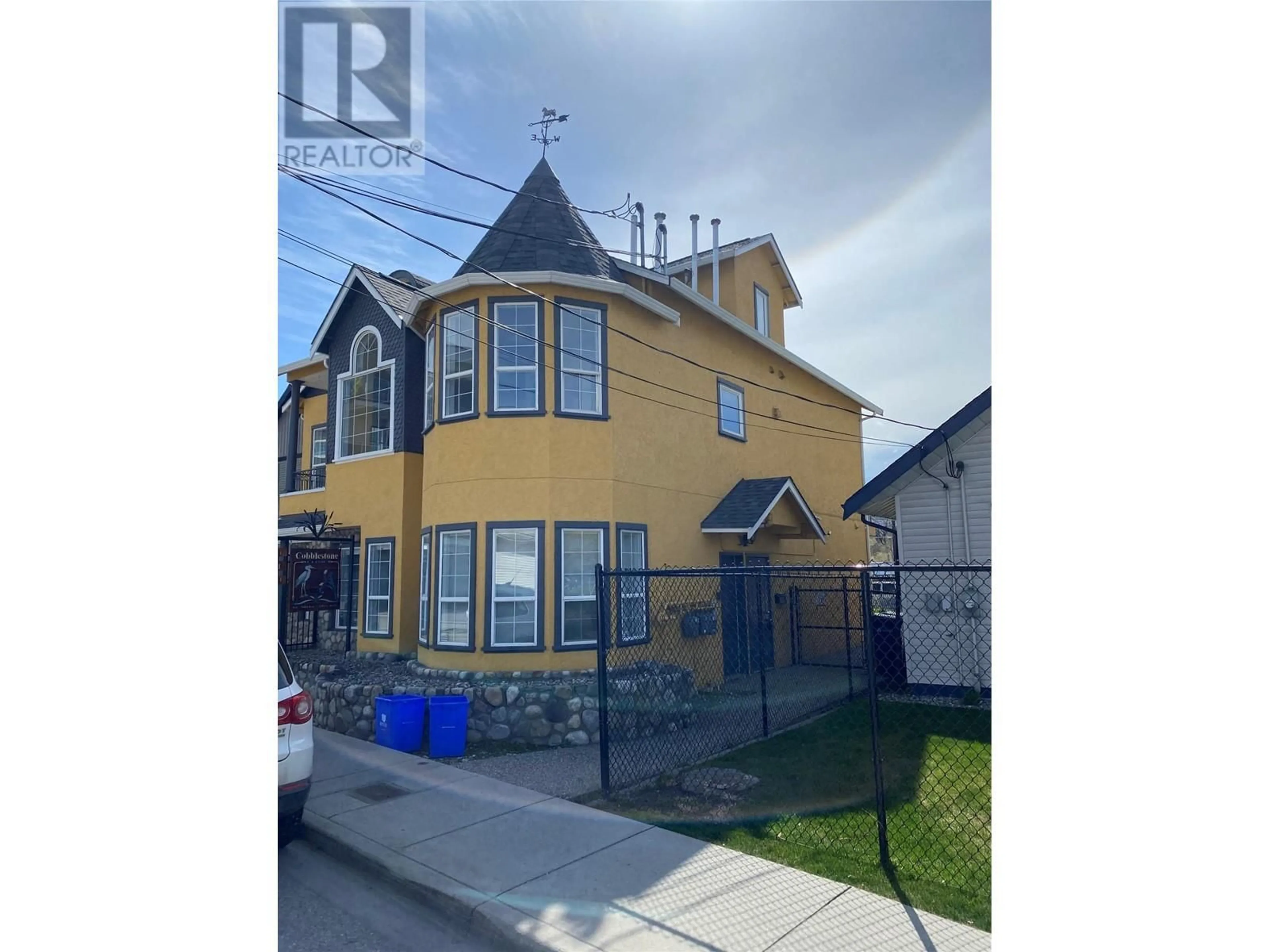 A pic from outside/outdoor area/front of a property/back of a property/a pic from drone, street for 3414A 28th Avenue Unit# 2, Vernon British Columbia V1T1W9