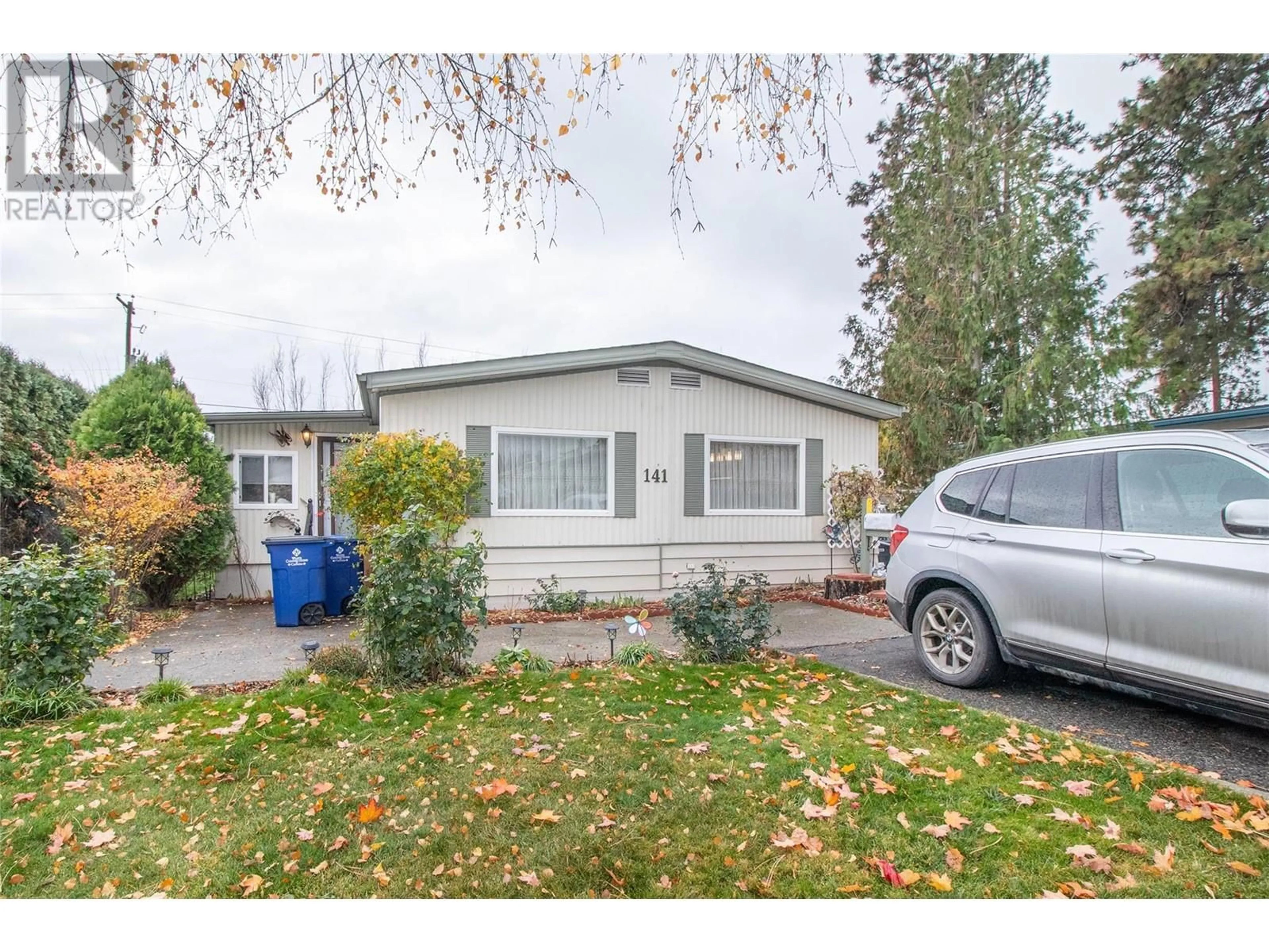 Home with vinyl exterior material, street for 141 - 1880 OLD BOUCHERIE ROAD, West Kelowna British Columbia V4T1Z3