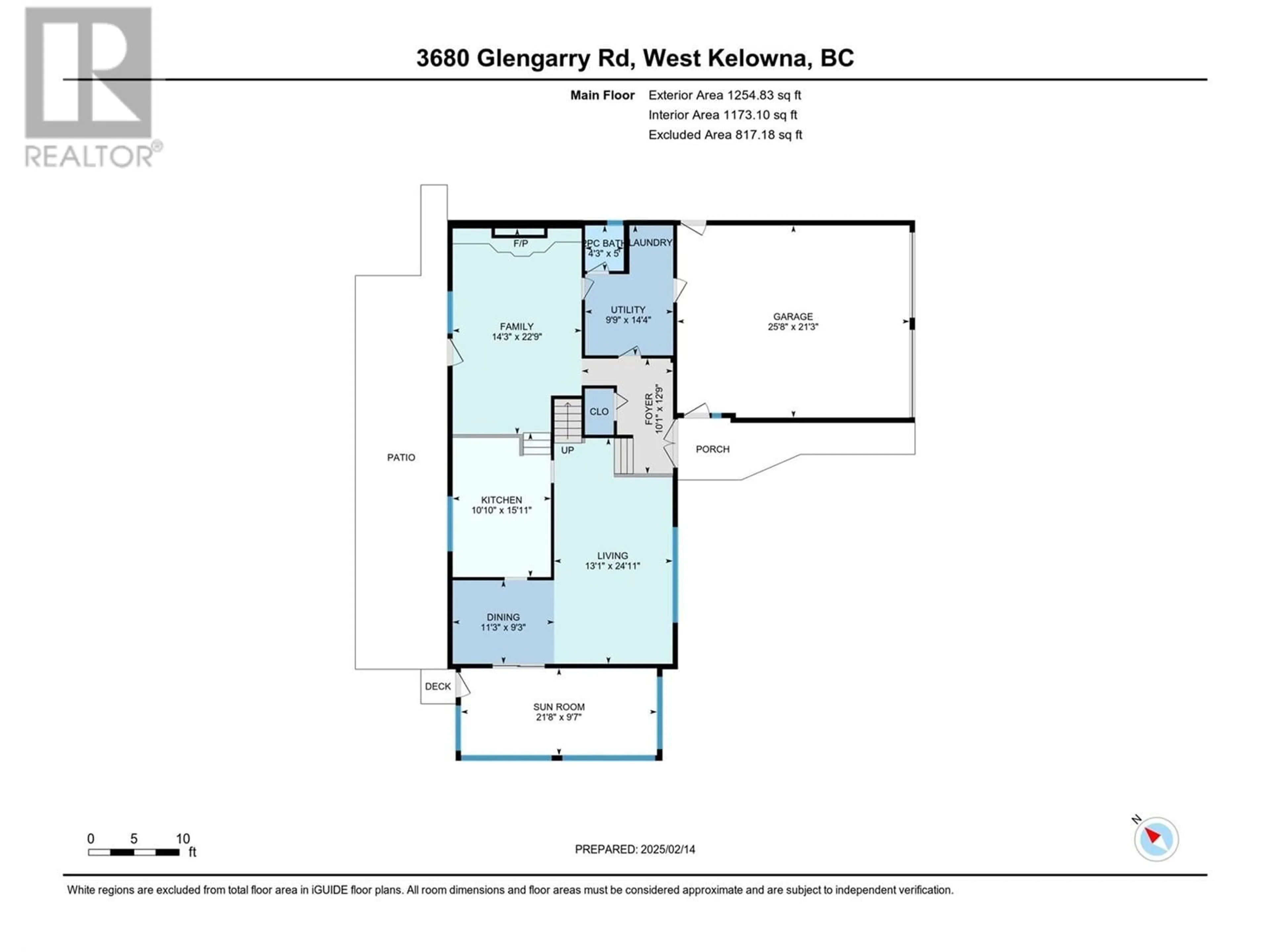 Floor plan for 3680 Glengarry Road, West Kelowna British Columbia V4T1J6