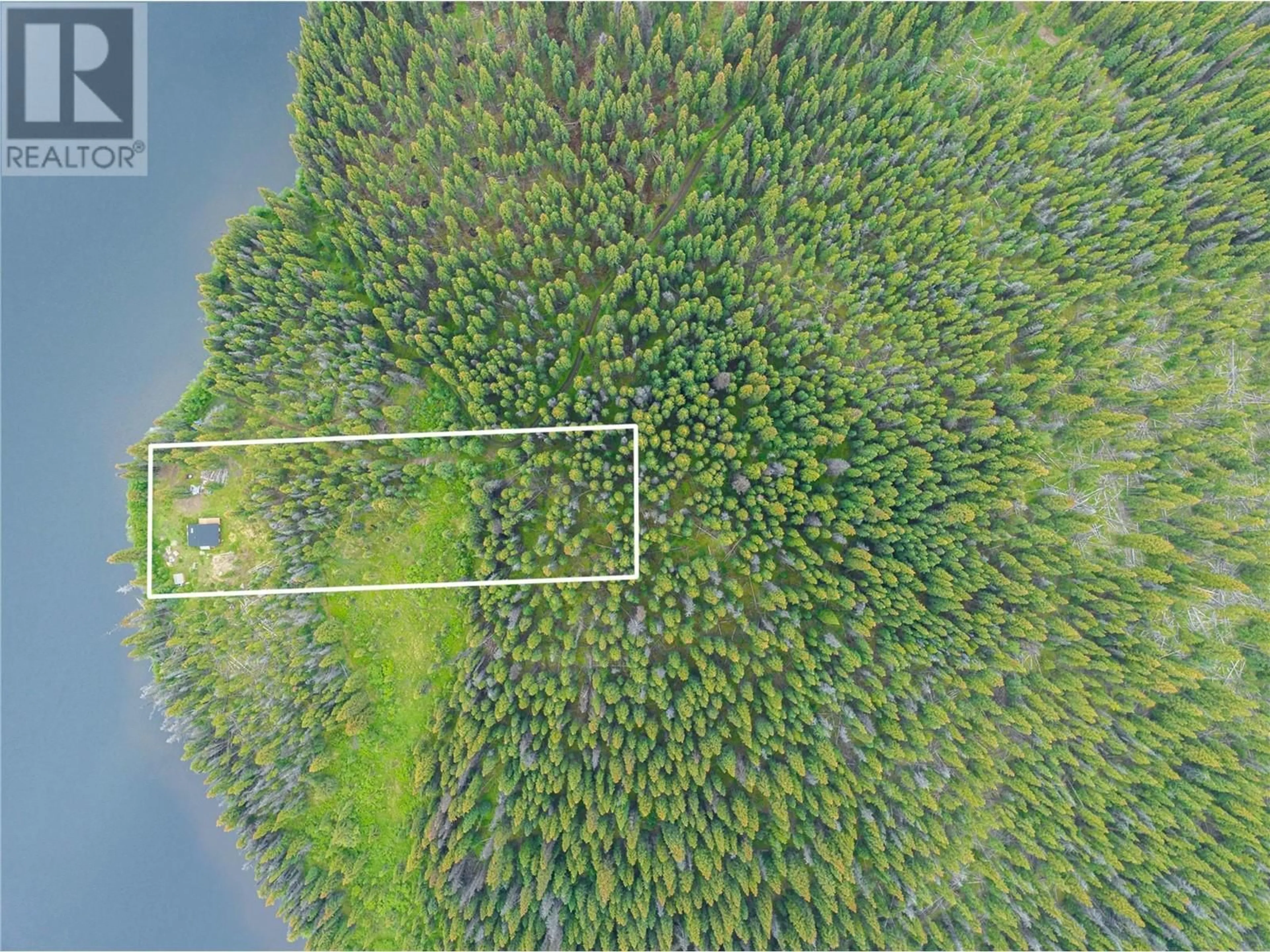 A pic from outside/outdoor area/front of a property/back of a property/a pic from drone, forest/trees view for DL 5874 Face Lake, Logan Lake British Columbia V0K0B9