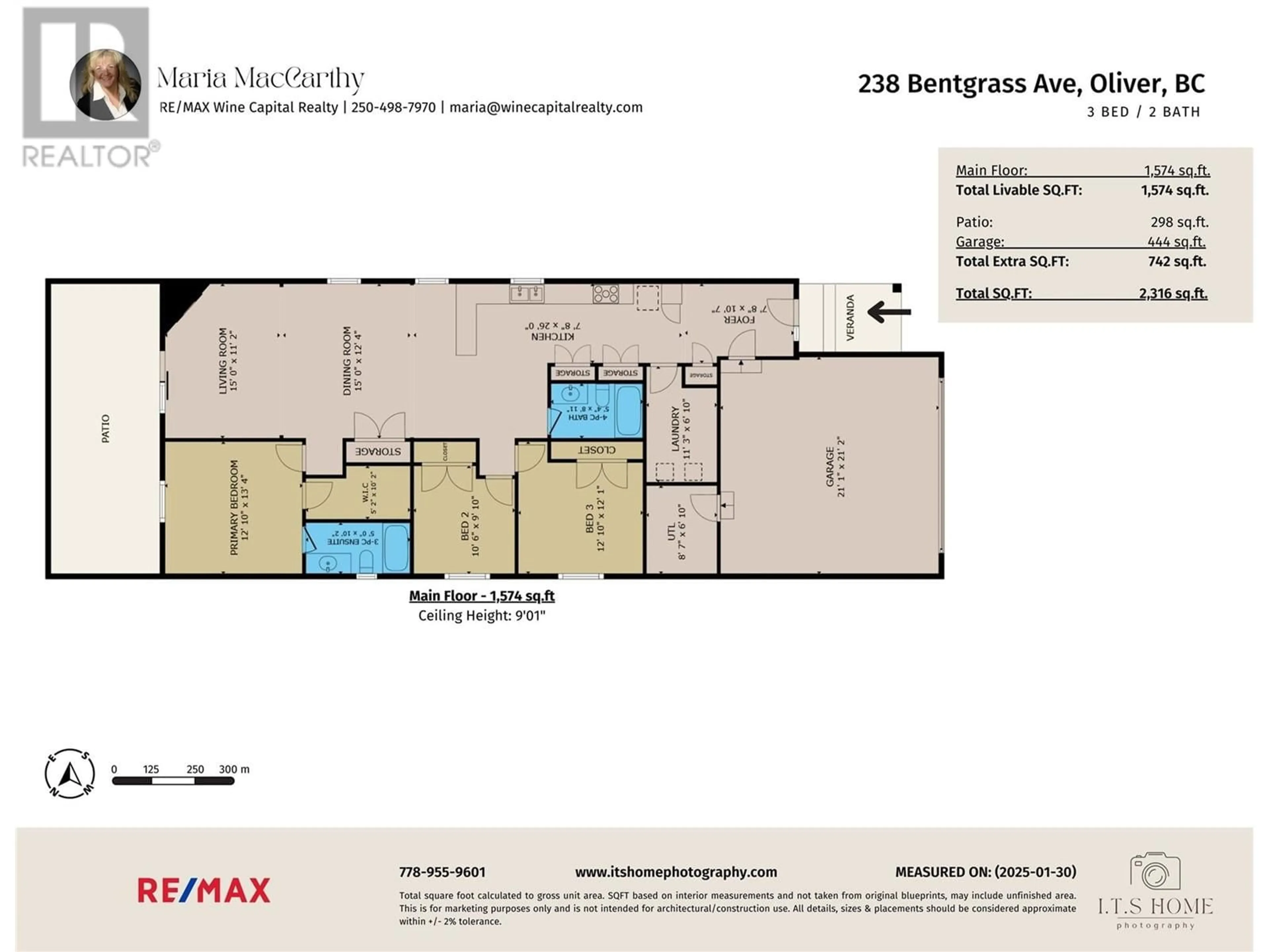 Floor plan for 238 Bentgrass Avenue, Oliver British Columbia V0H1T3