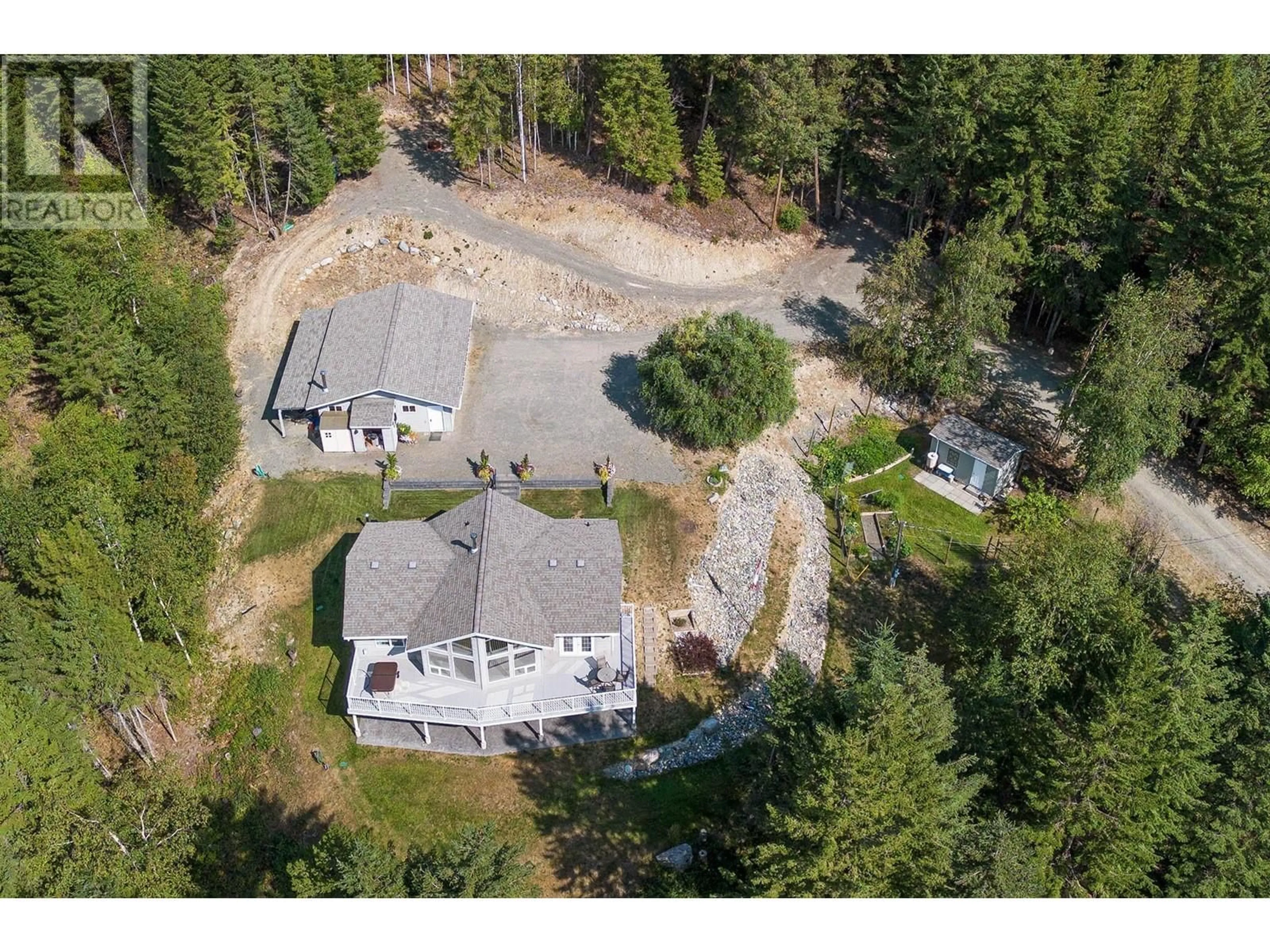 A pic from outside/outdoor area/front of a property/back of a property/a pic from drone, unknown for 3520 GLENGROVE ROAD, Barriere British Columbia V0E2E0
