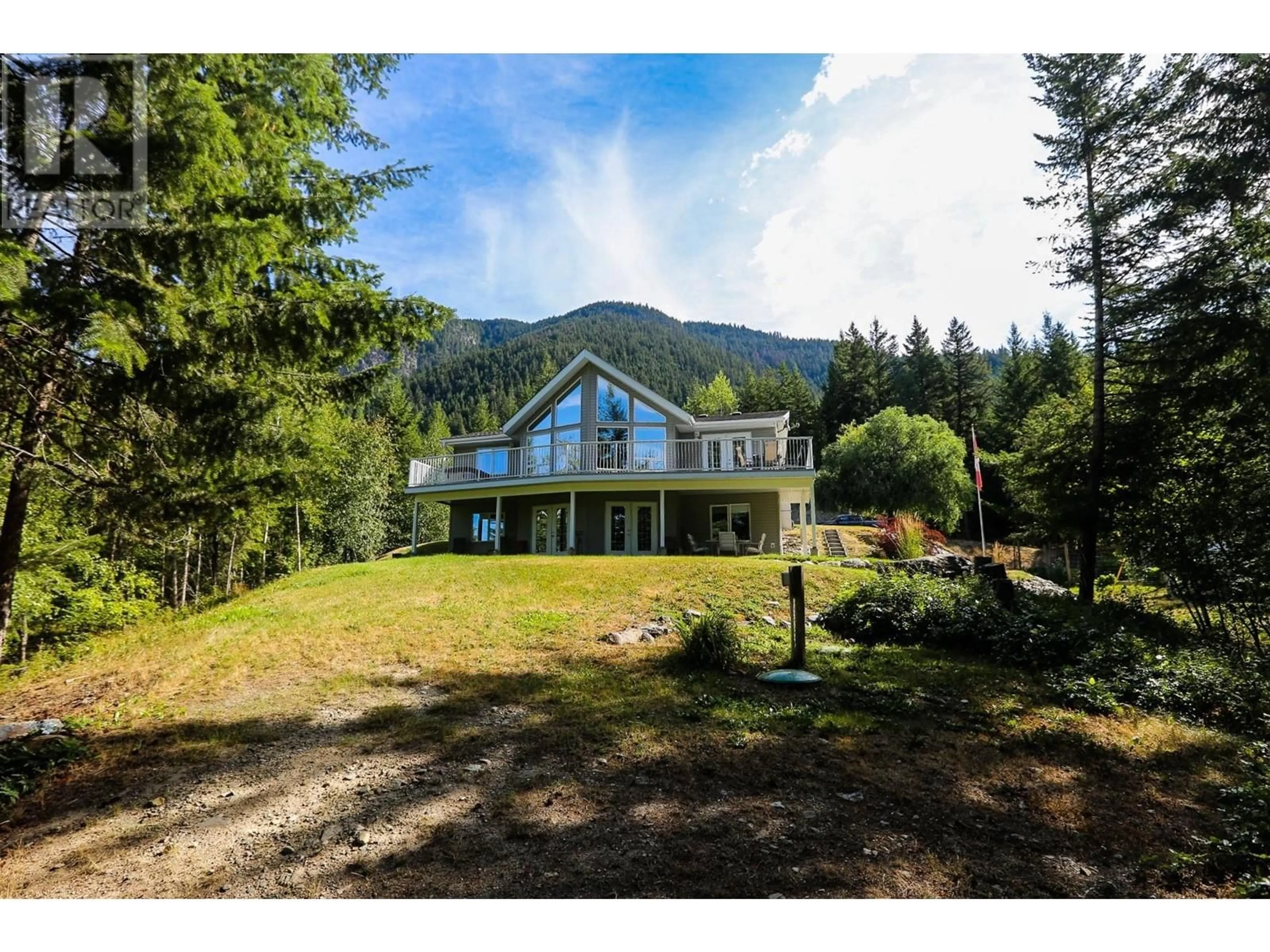 A pic from outside/outdoor area/front of a property/back of a property/a pic from drone, mountain view for 3520 GLENGROVE Road, Barriere British Columbia V0E2E0