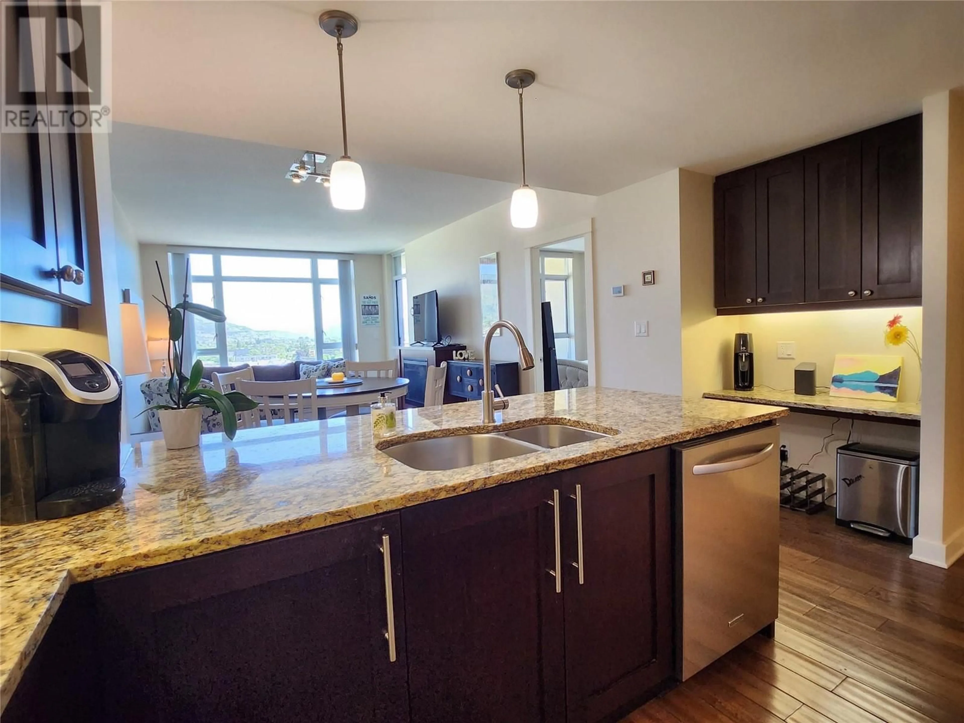 Open concept kitchen, unknown for 75 Martin Street Unit# 1406, Penticton British Columbia V2A9C8