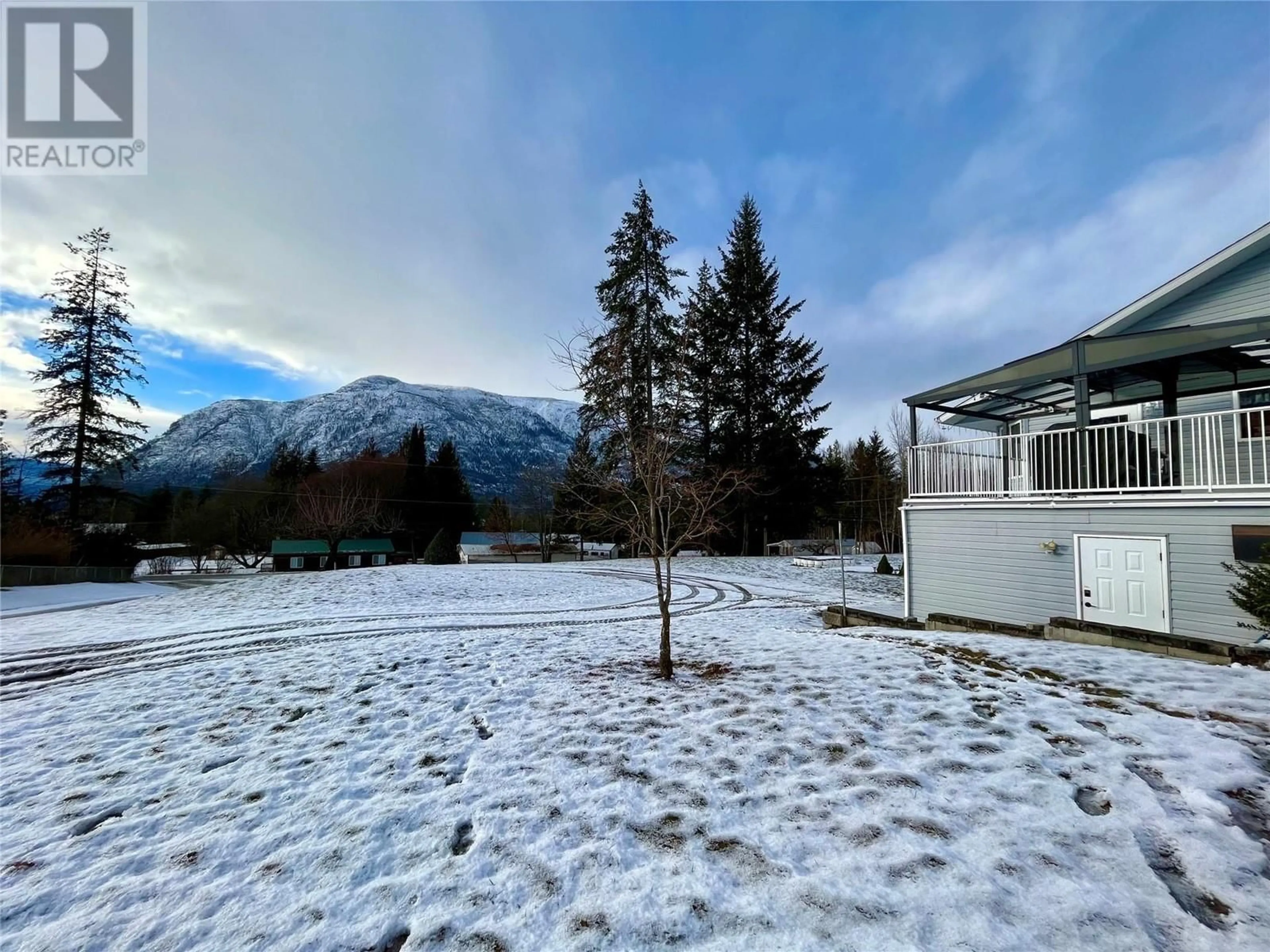 A pic from outside/outdoor area/front of a property/back of a property/a pic from drone, mountain view for 213 Burton School Road, Burton British Columbia V0G1R0