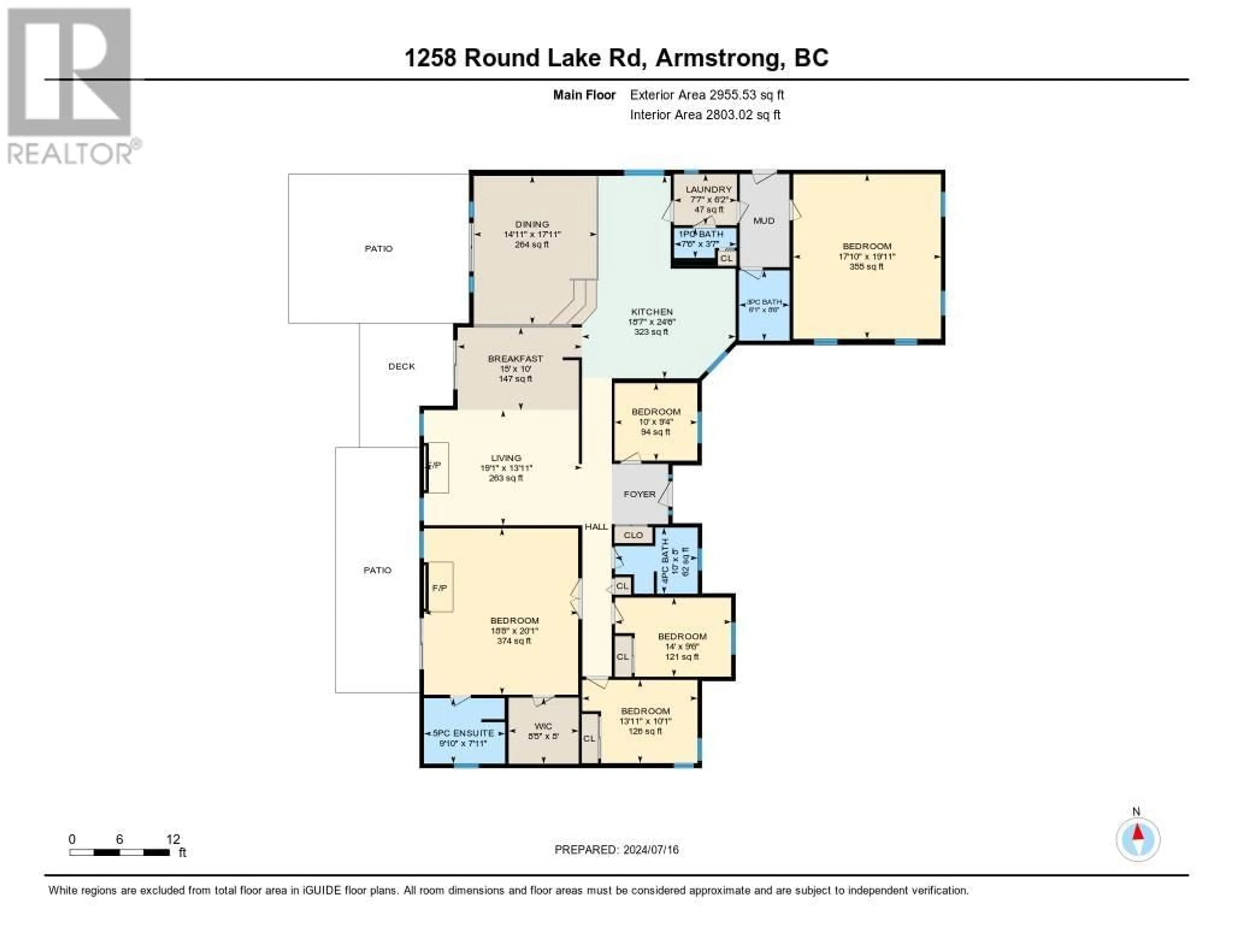 Floor plan for 1258 Round Lake Road, Spallumcheen British Columbia V0E1B5