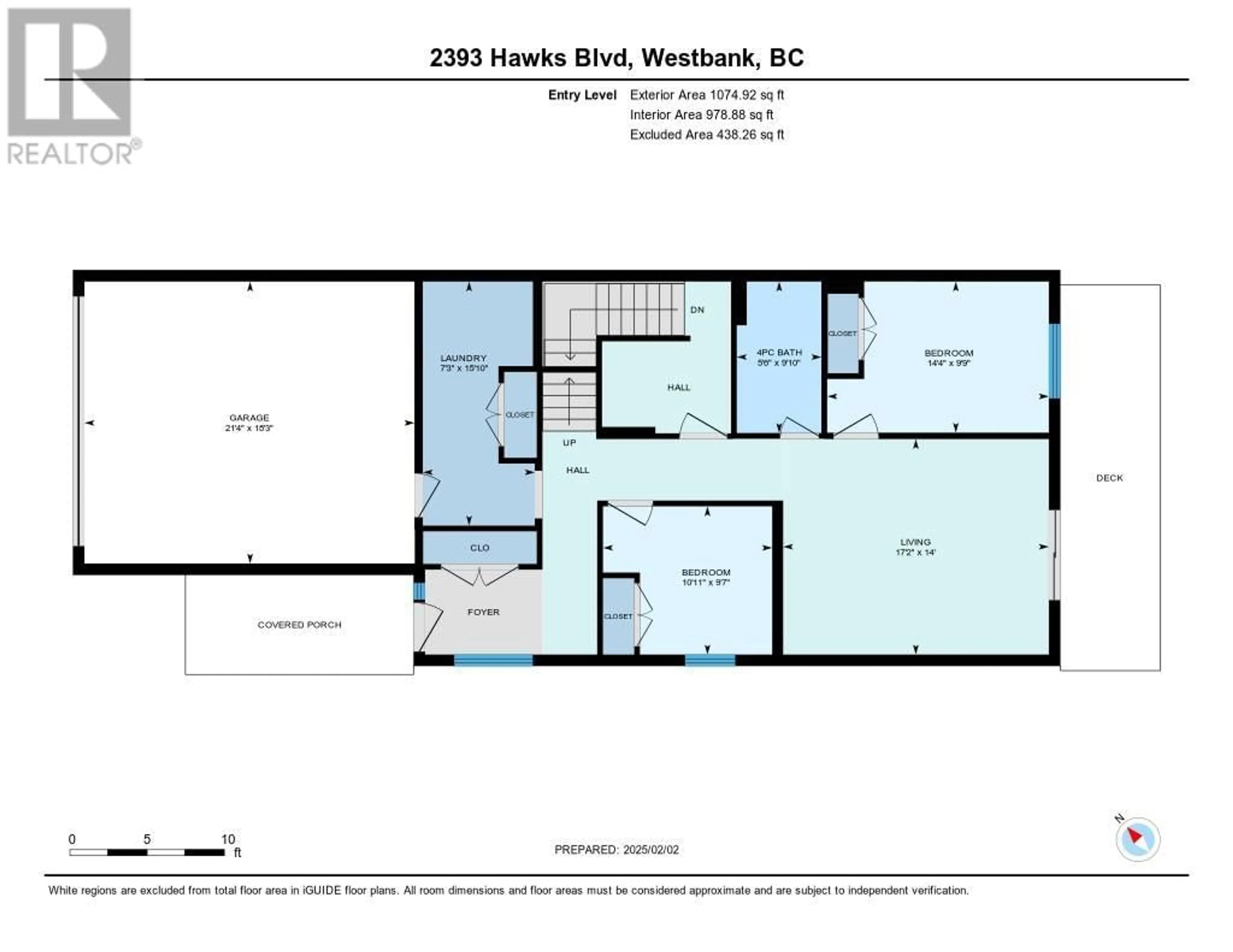 Floor plan for 2393 Hawks Boulevard, West Kelowna British Columbia V4T0A7