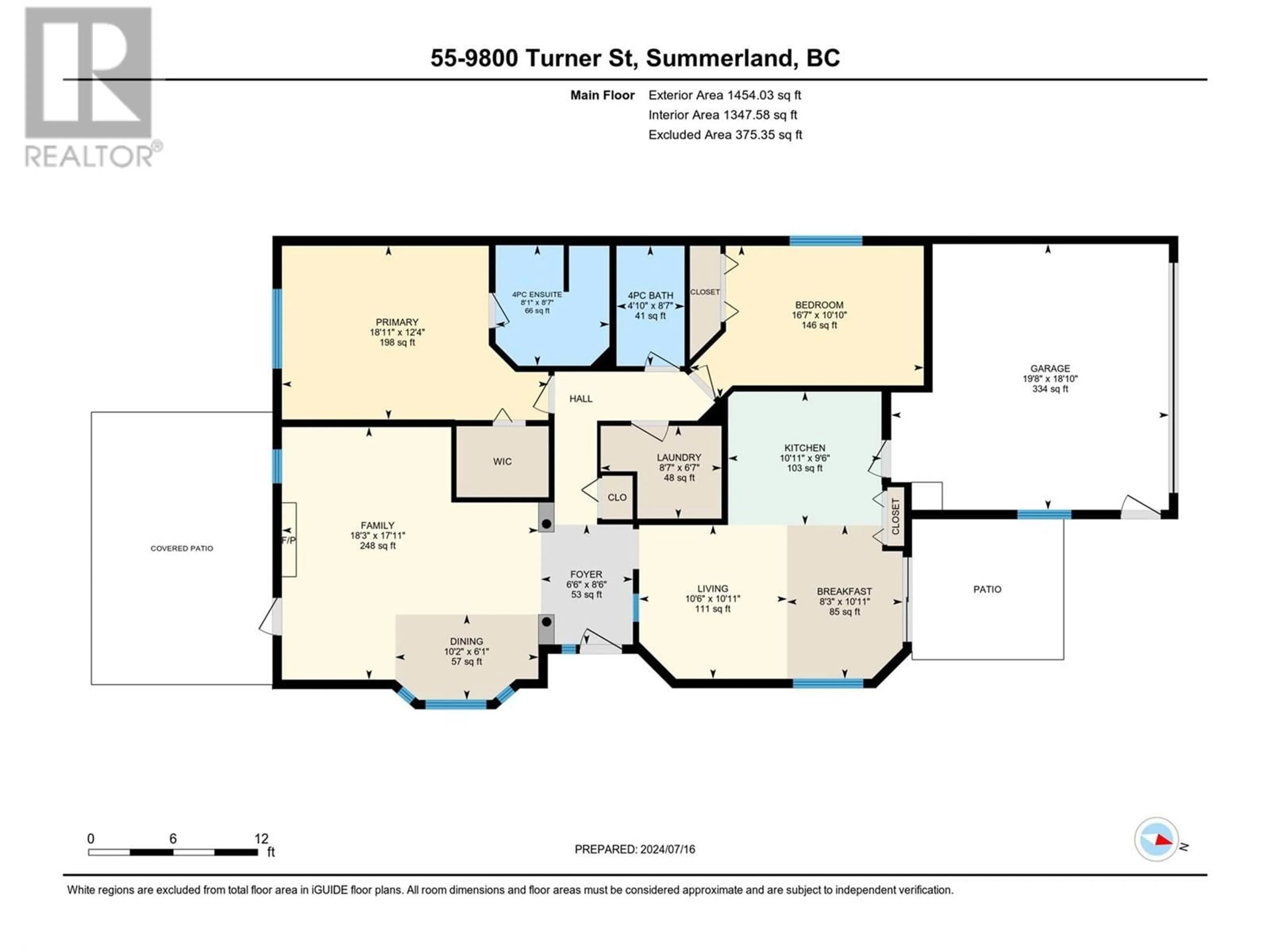 Floor plan for 55 - 9800 TURNER STREET, Summerland British Columbia V0H1Z5