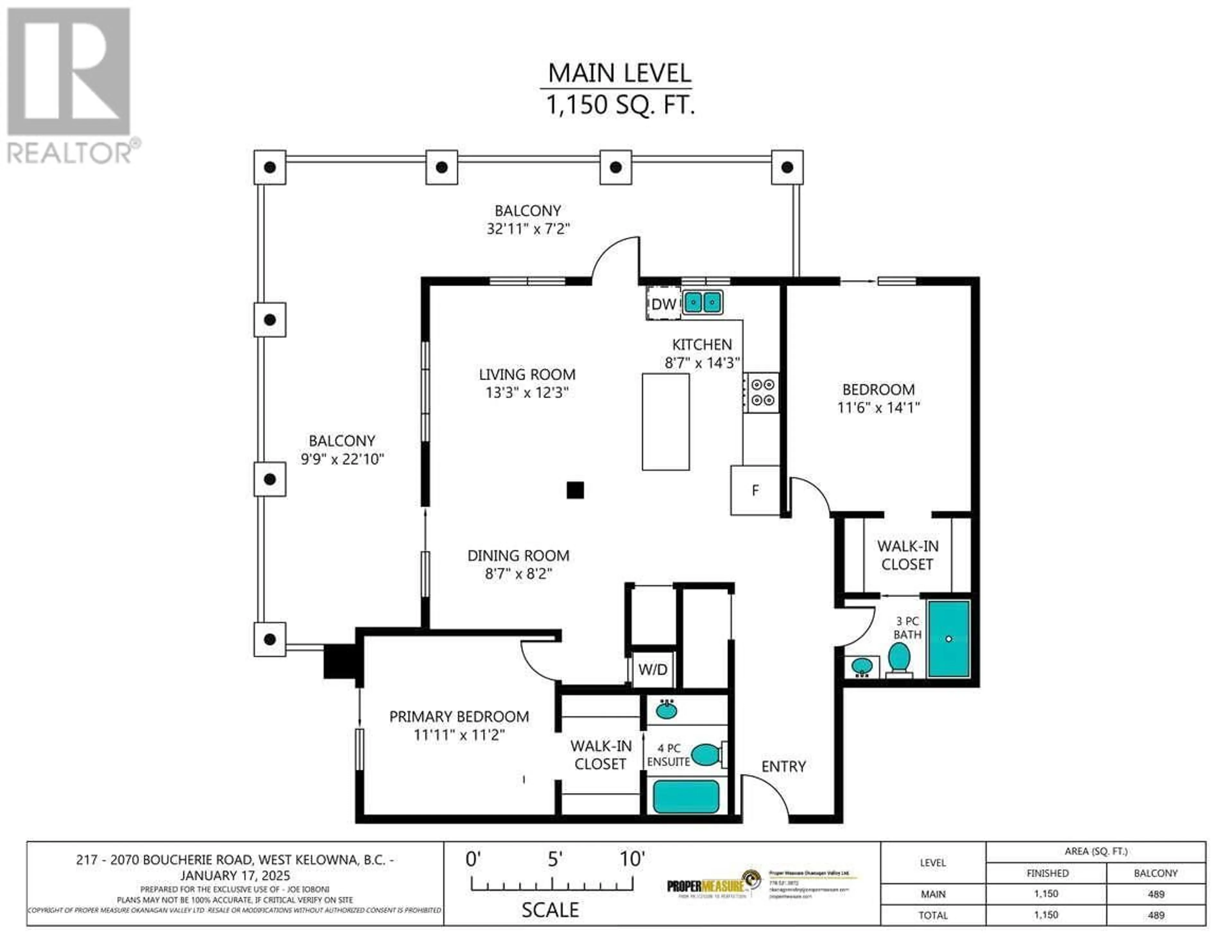 Floor plan for 217 - 2070 BOUCHERIE ROAD, Westbank British Columbia V4T3K9