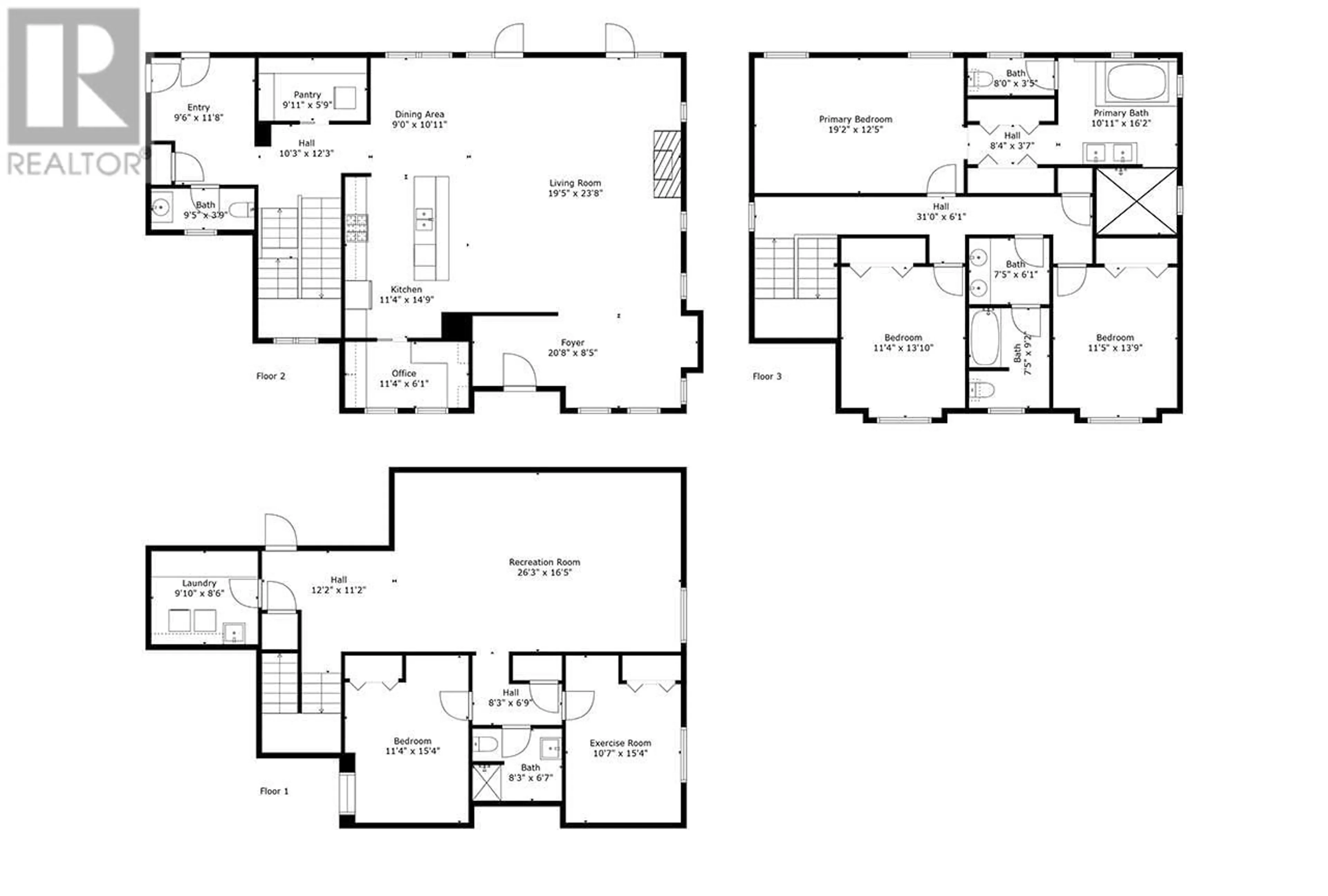 Floor plan for 3036 Kicking Horse Drive, Kamloops British Columbia V2E2T6