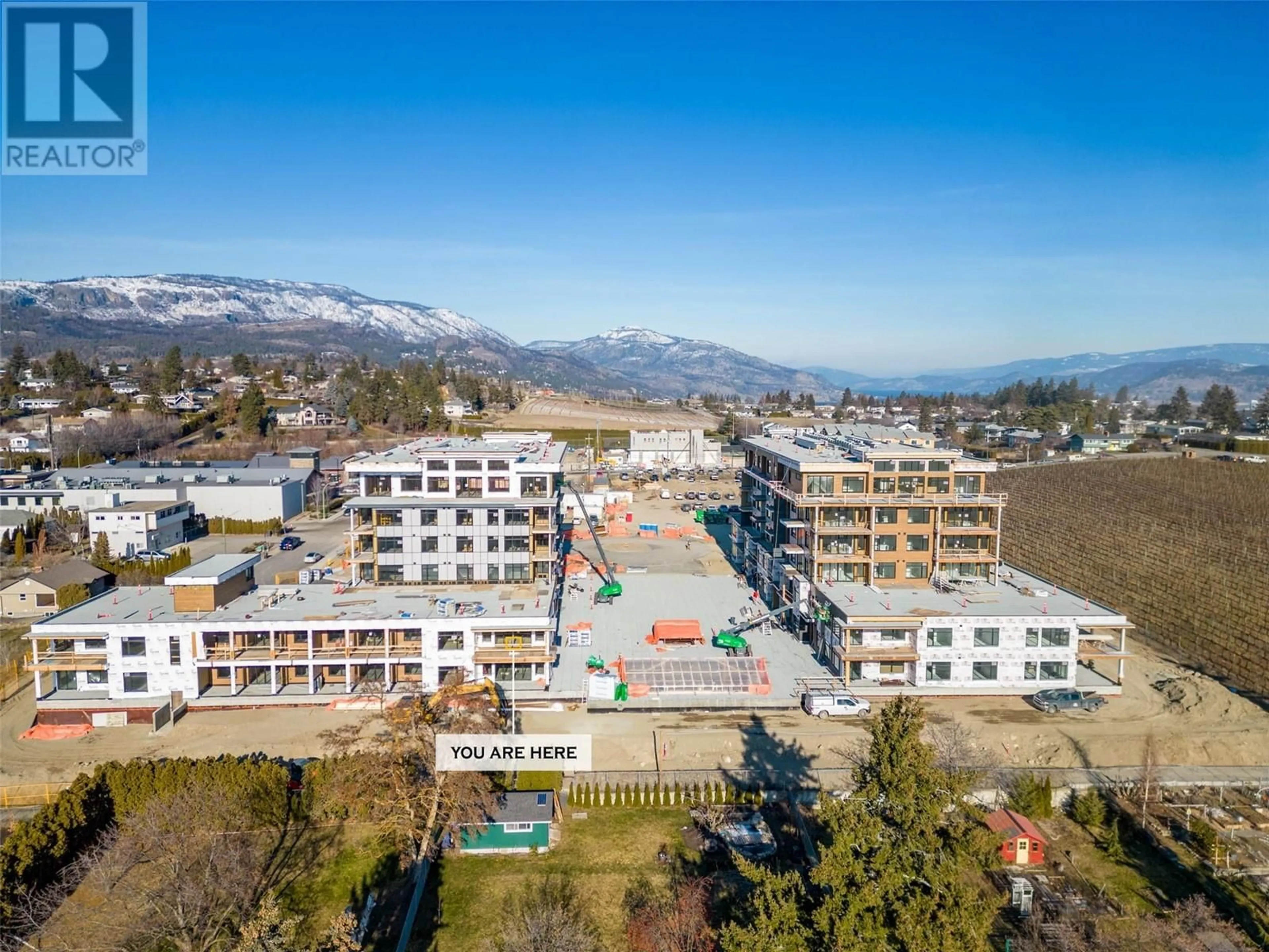 A pic from outside/outdoor area/front of a property/back of a property/a pic from drone, mountain view for 2760 Olalla Road Unit# 207, West Kelowna British Columbia V1Z2A9