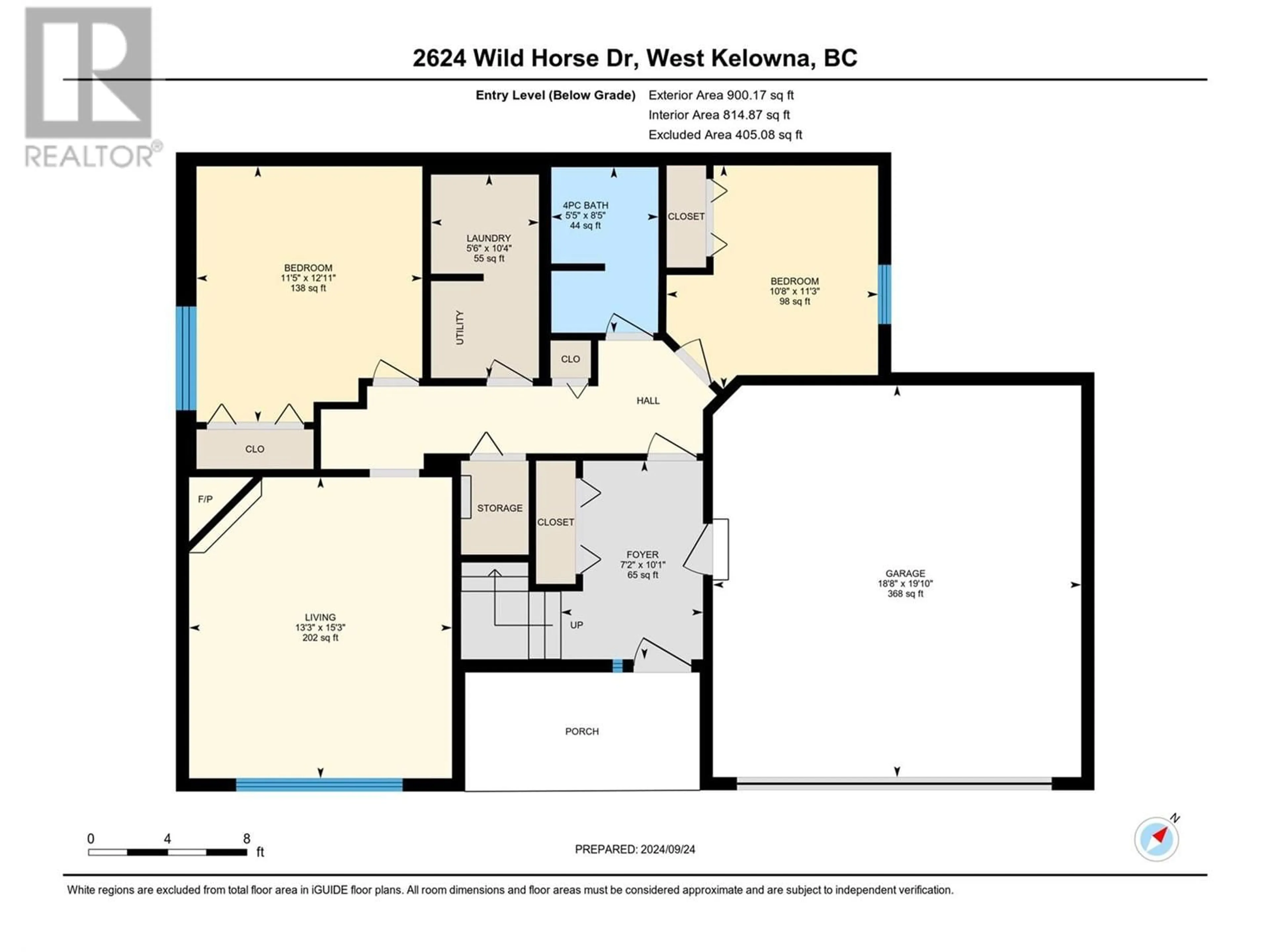 Floor plan for 2624 WILD HORSE DRIVE, West Kelowna British Columbia V4T2K9