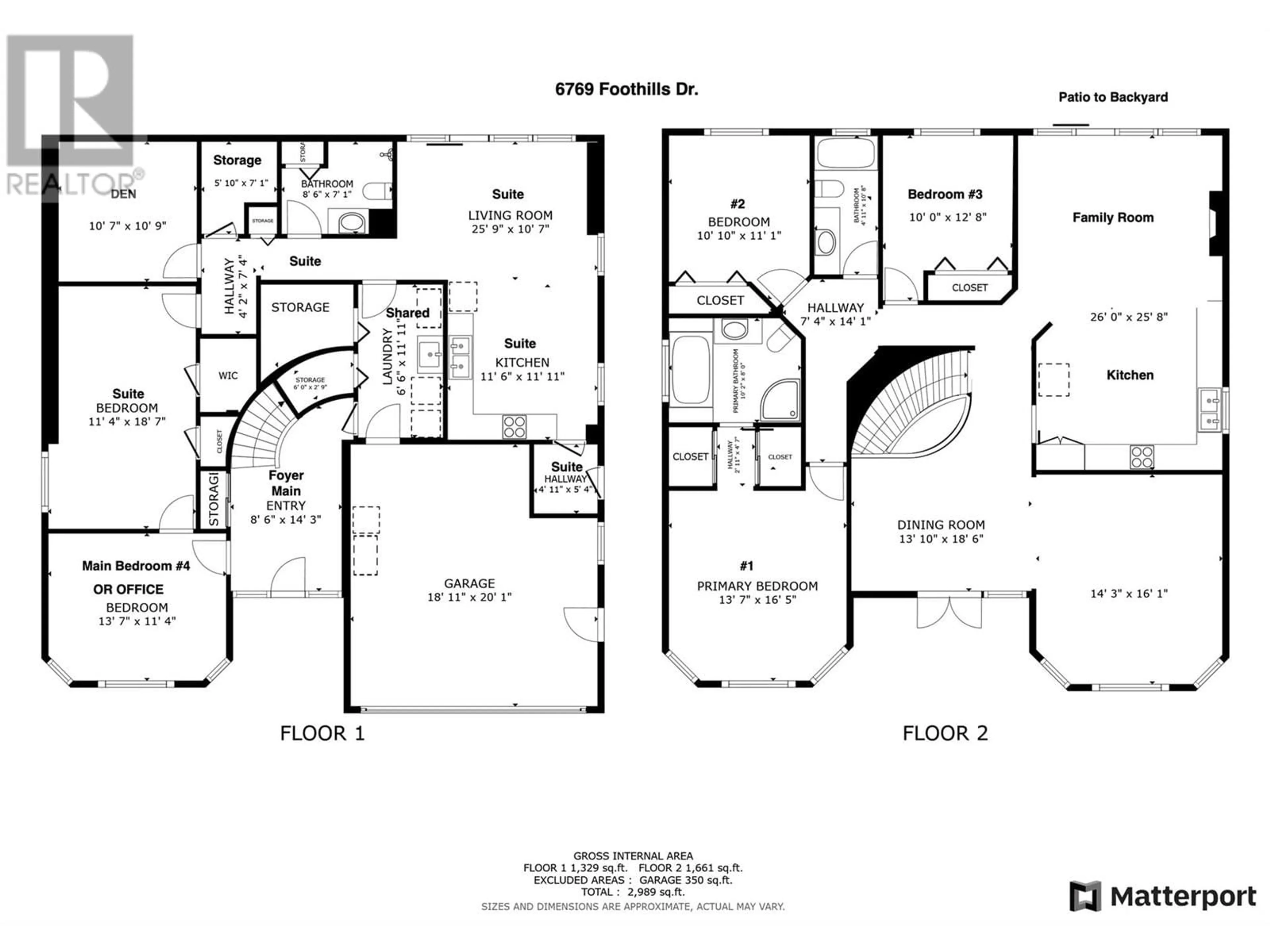 Floor plan for 6769 FOOTHILLS DRIVE, Vernon British Columbia V1B2Y3