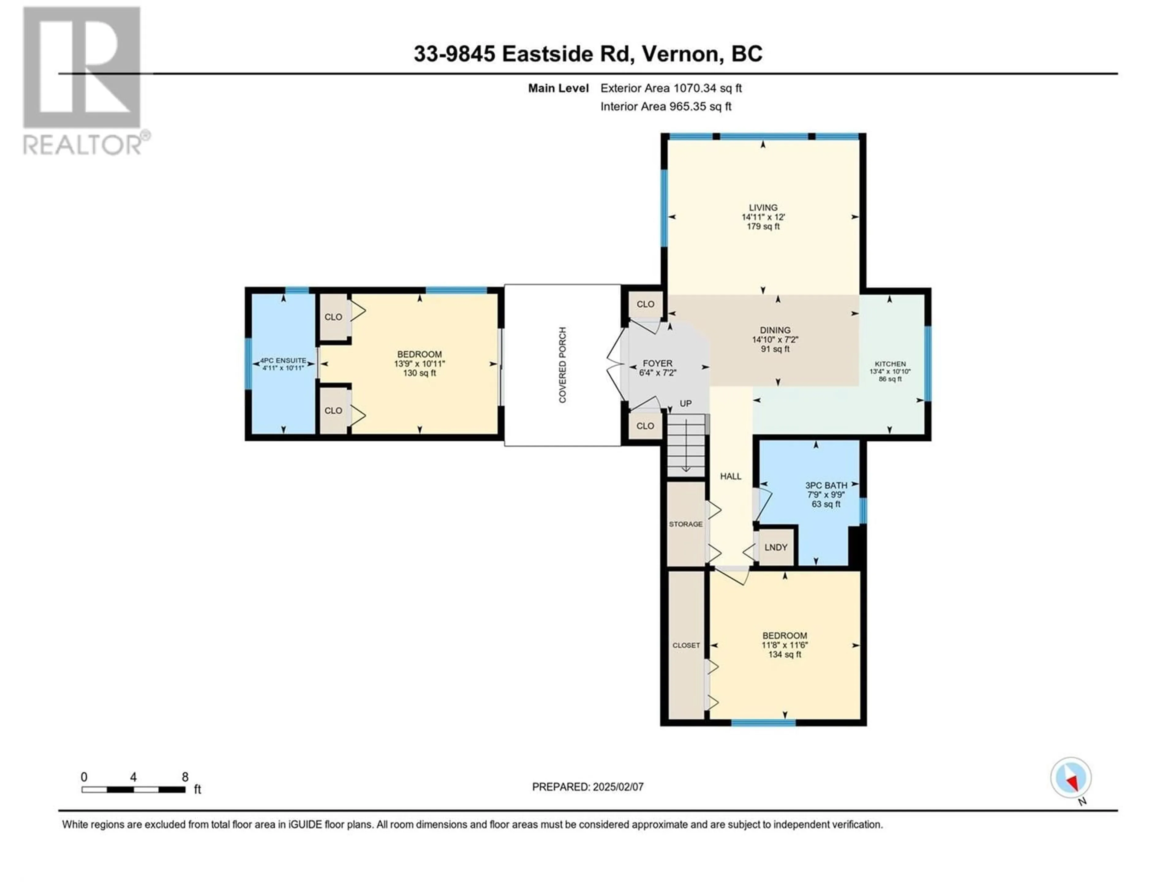 Floor plan for 9845 Eastside Road Unit# 33 Lot# 33, Vernon British Columbia V1H1Z2