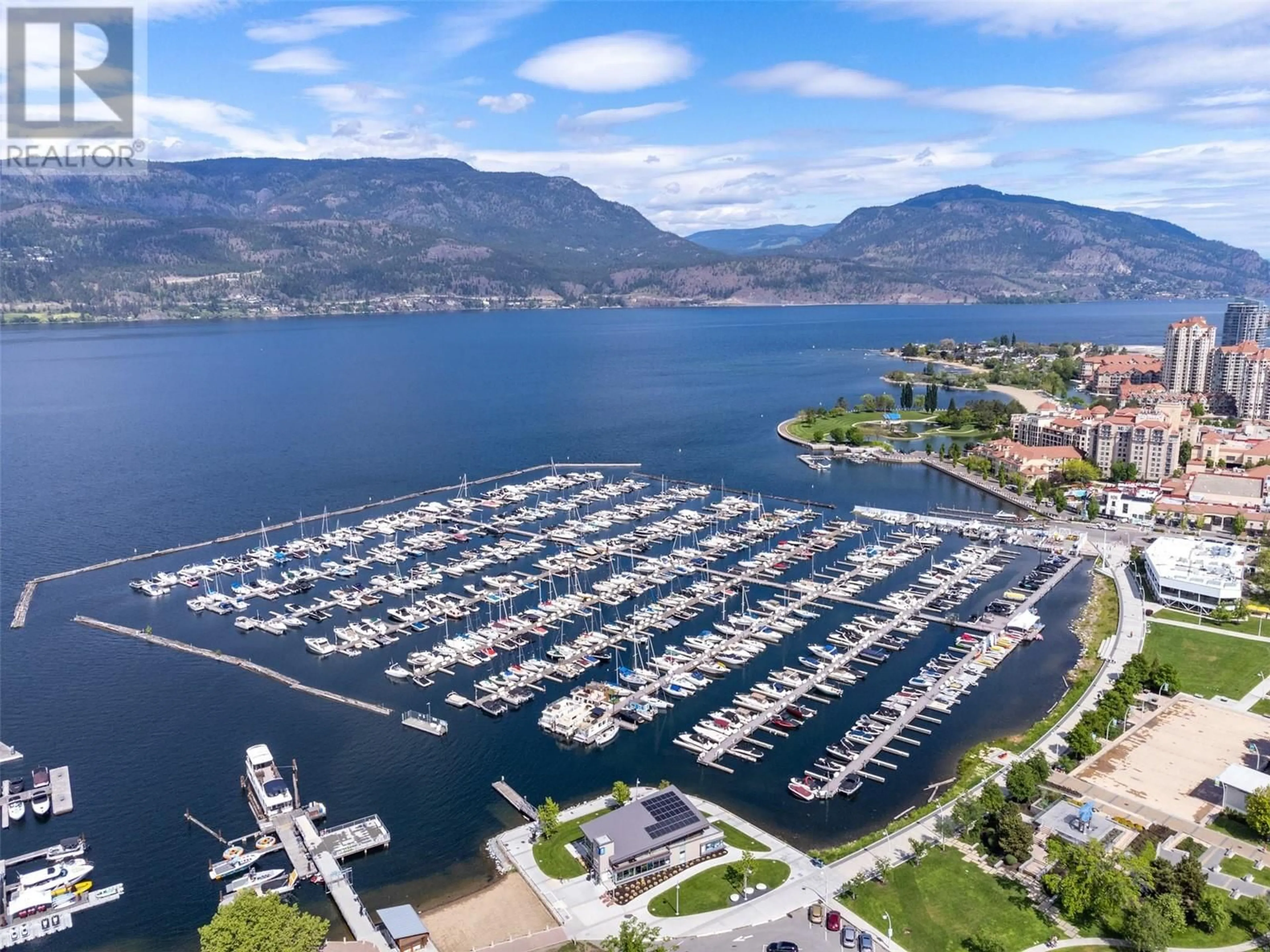 A pic from outside/outdoor area/front of a property/back of a property/a pic from drone, water/lake/river/ocean view for 1471 St Paul Street Unit# 1103, Kelowna British Columbia V1Y2E4