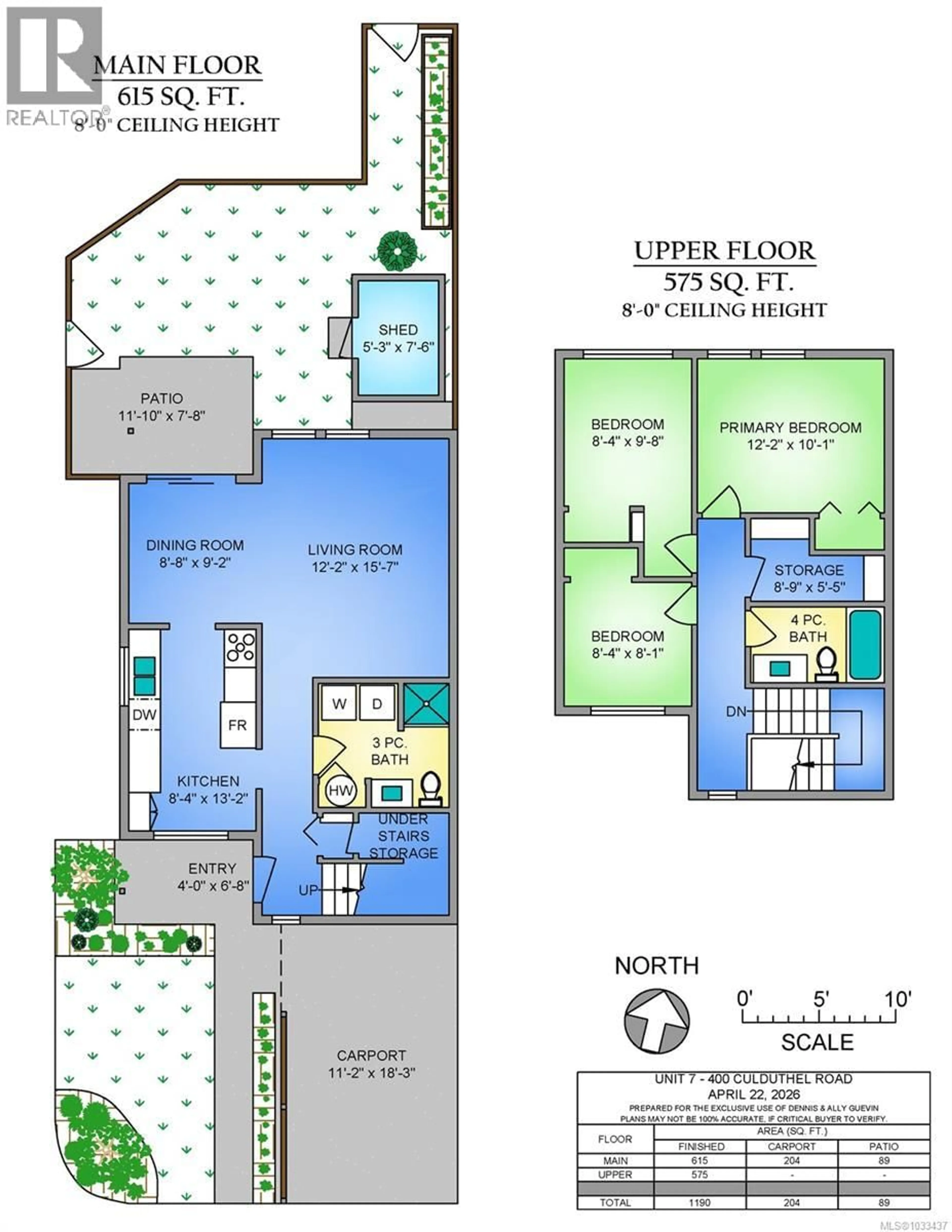 Floor plan for 7 - 400 CULDUTHEL ROAD, Saanich British Columbia V8Z1G1