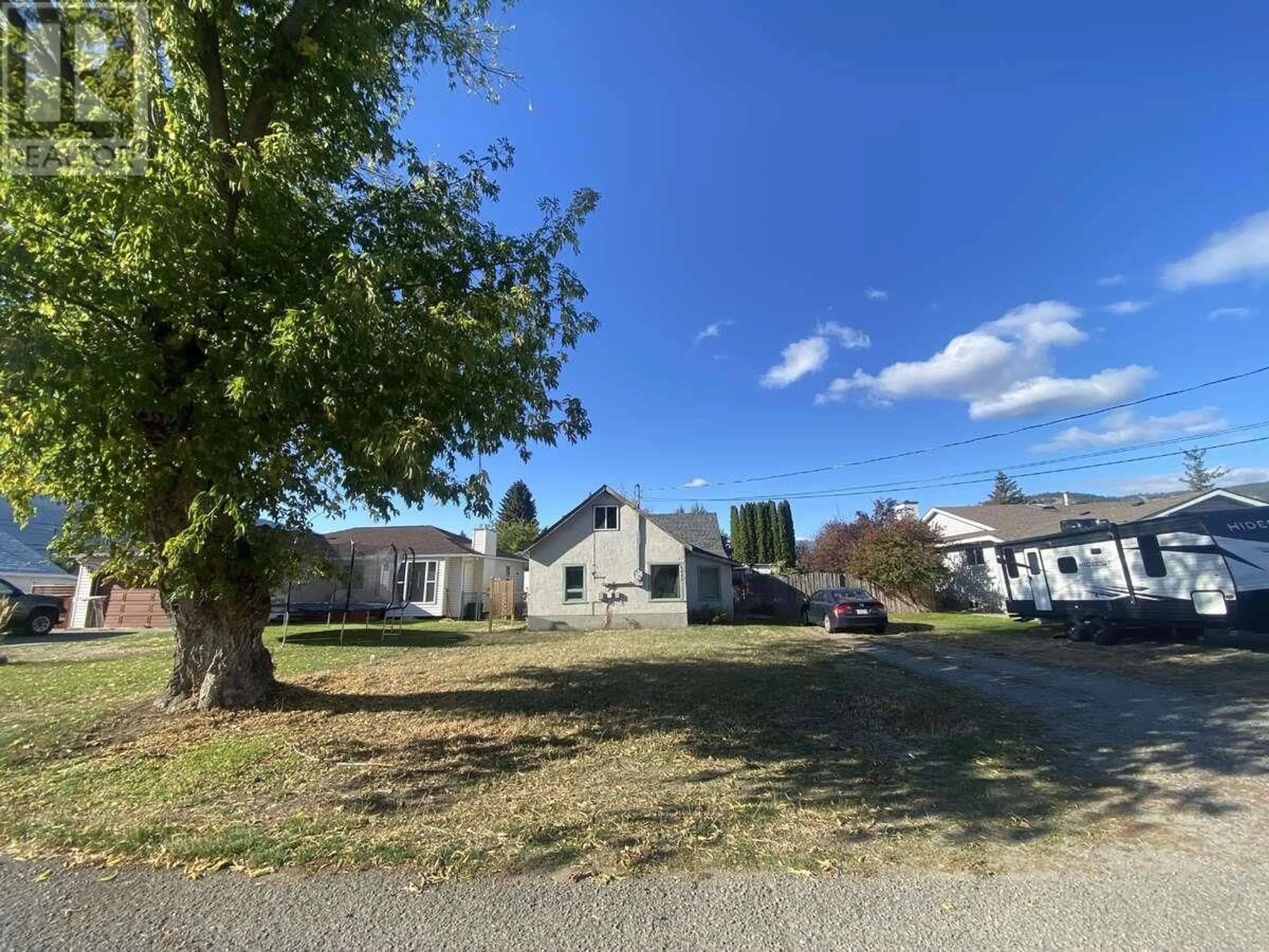 A pic from outside/outdoor area/front of a property/back of a property/a pic from drone, street for 6887 16th Street, Grand Forks British Columbia V0H1H0