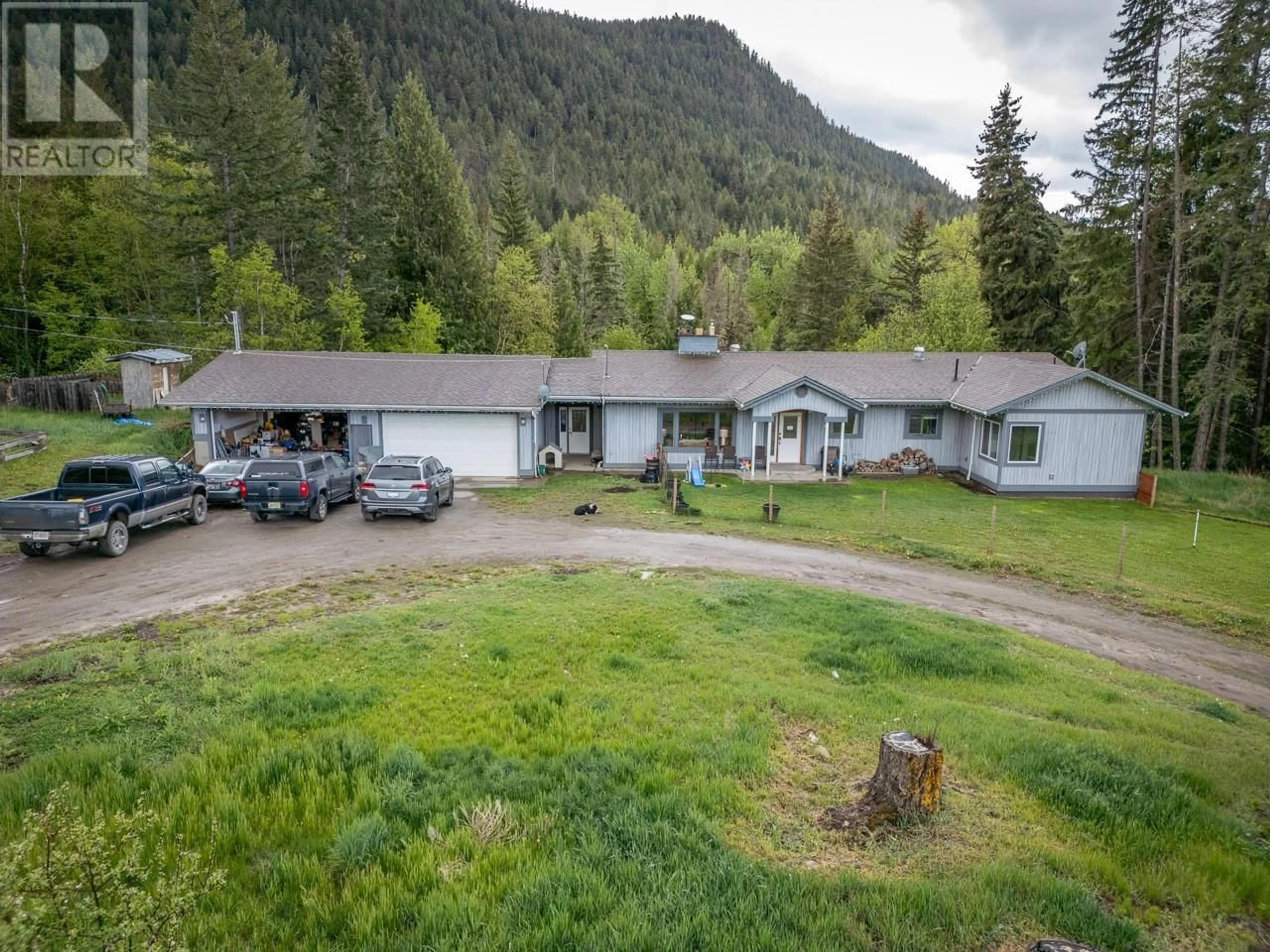 A pic from outside/outdoor area/front of a property/back of a property/a pic from drone, mountain view for 1460 HEFFLEY LOUIS CR Road, Kamloops British Columbia V0E1Z1