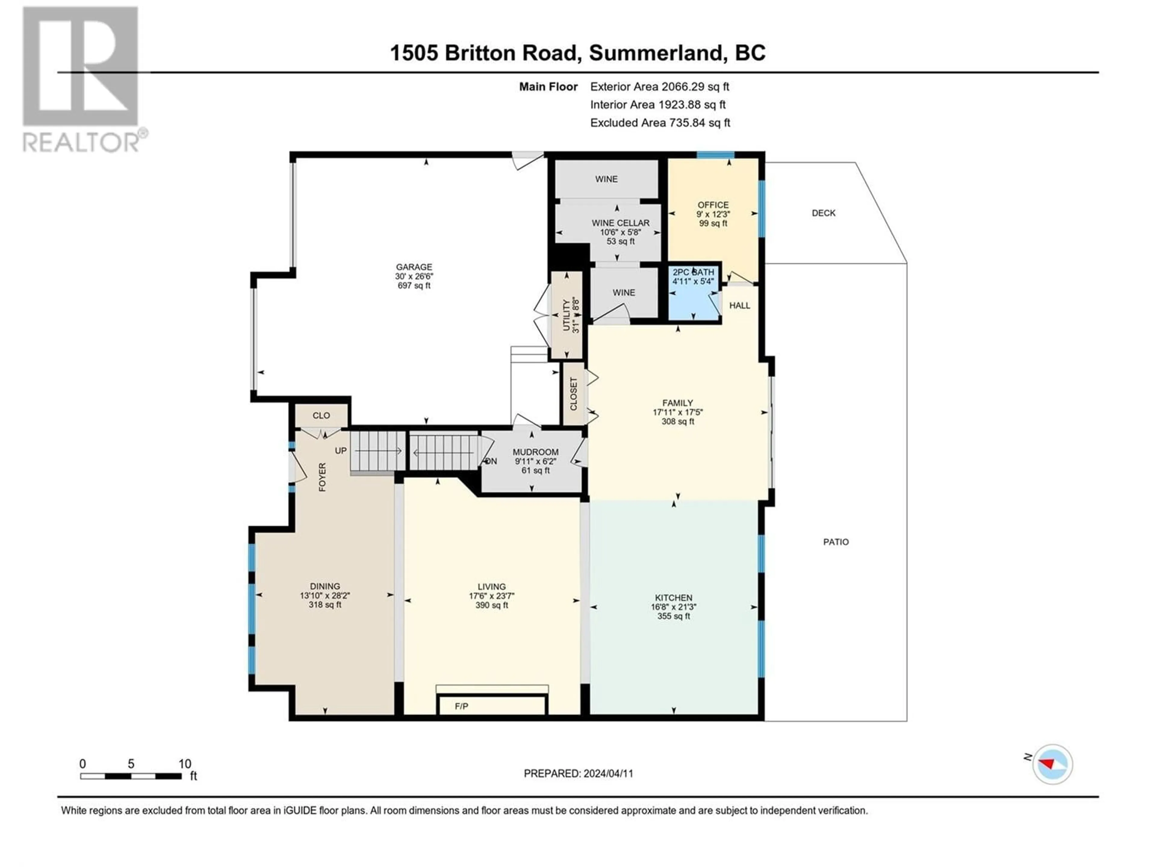 Floor plan for 1505 Britton Road, Summerland British Columbia V0H1Z9