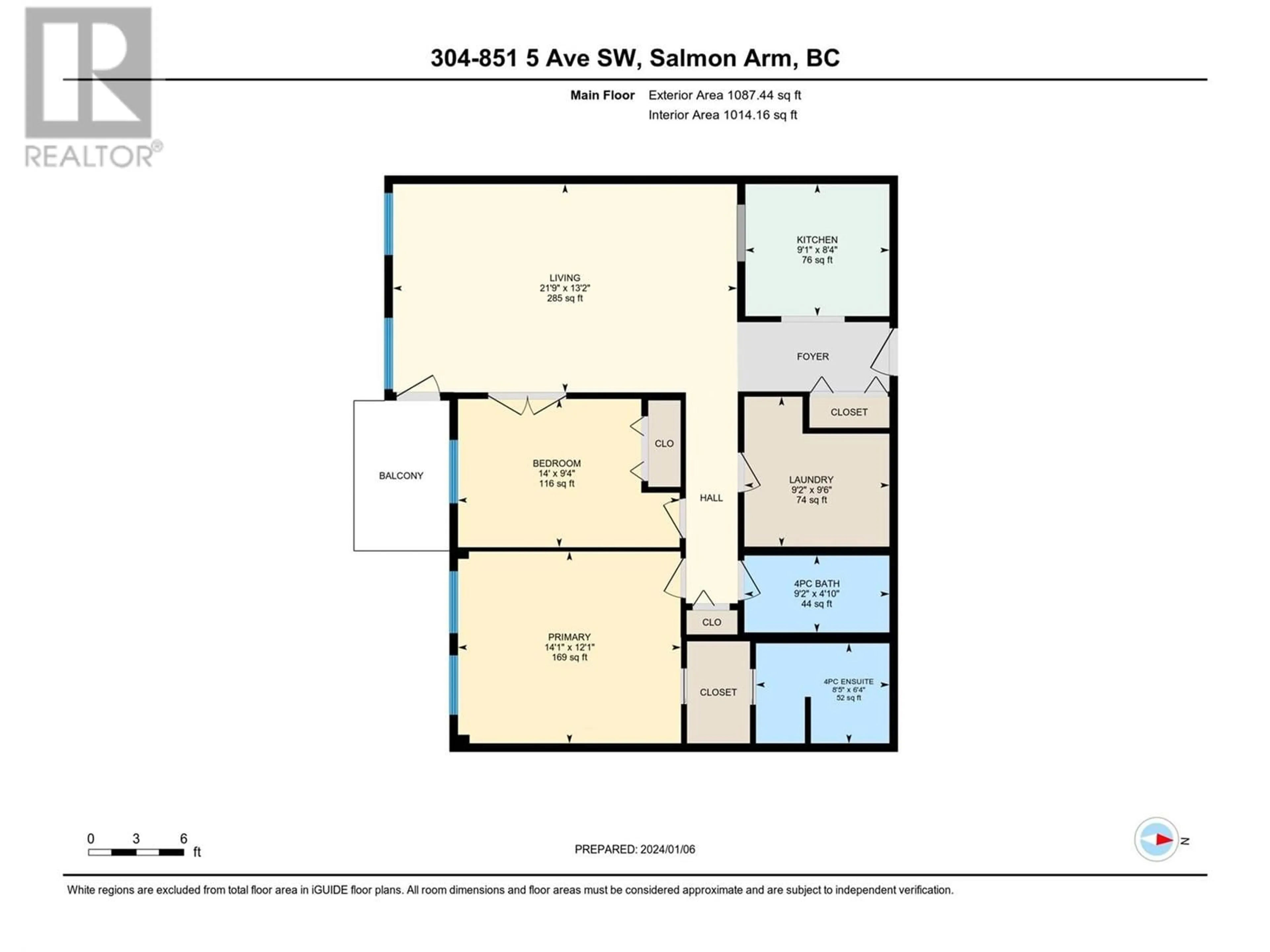 Floor plan for 304 - 851 5 AVENUE SOUTHWEST, Salmon Arm British Columbia V1E1K2
