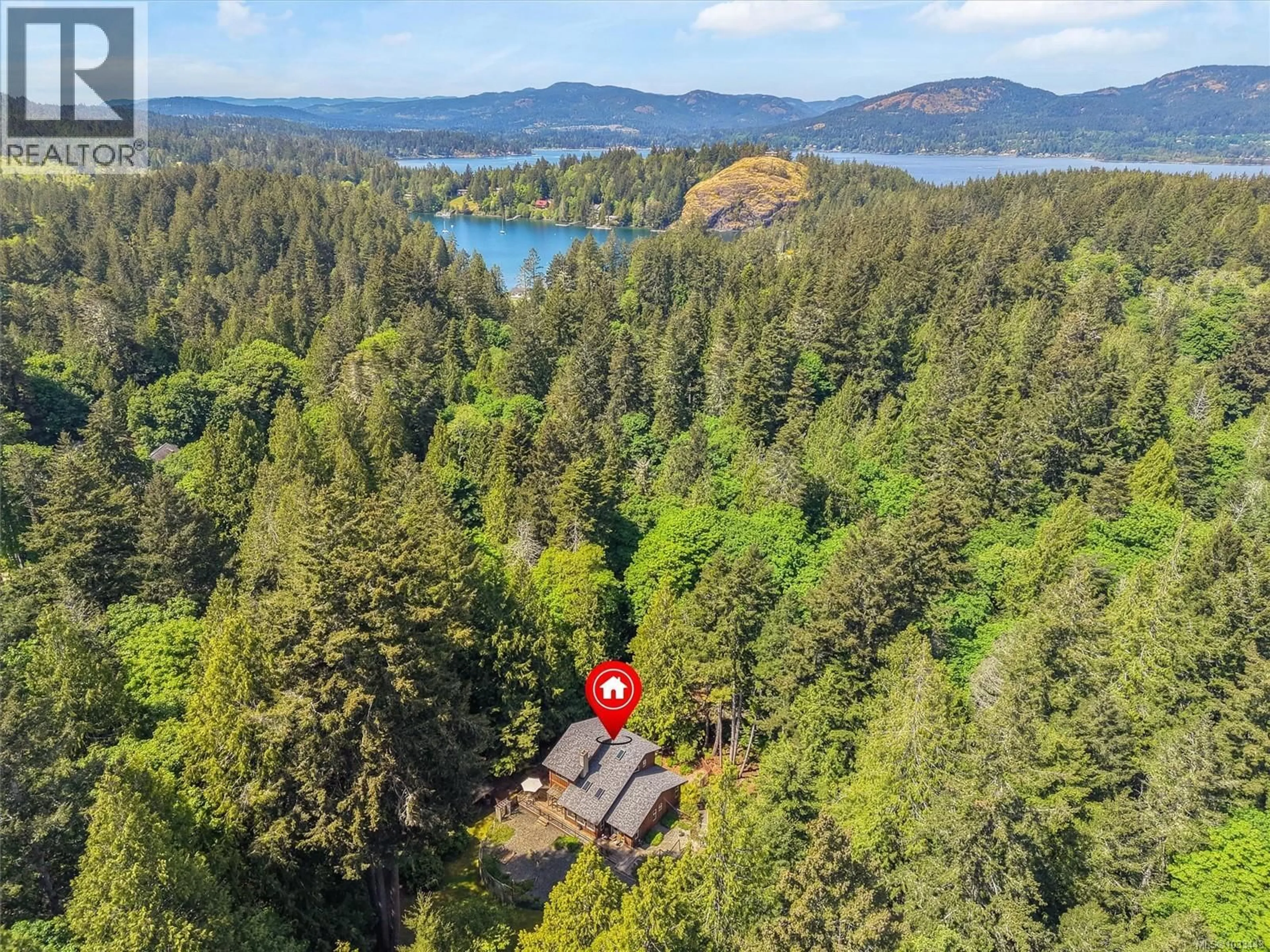 A pic from outside/outdoor area/front of a property/back of a property/a pic from drone, water/lake/river/ocean view for 5729 EAST SOOKE ROAD, Sooke British Columbia V9Z0Z6