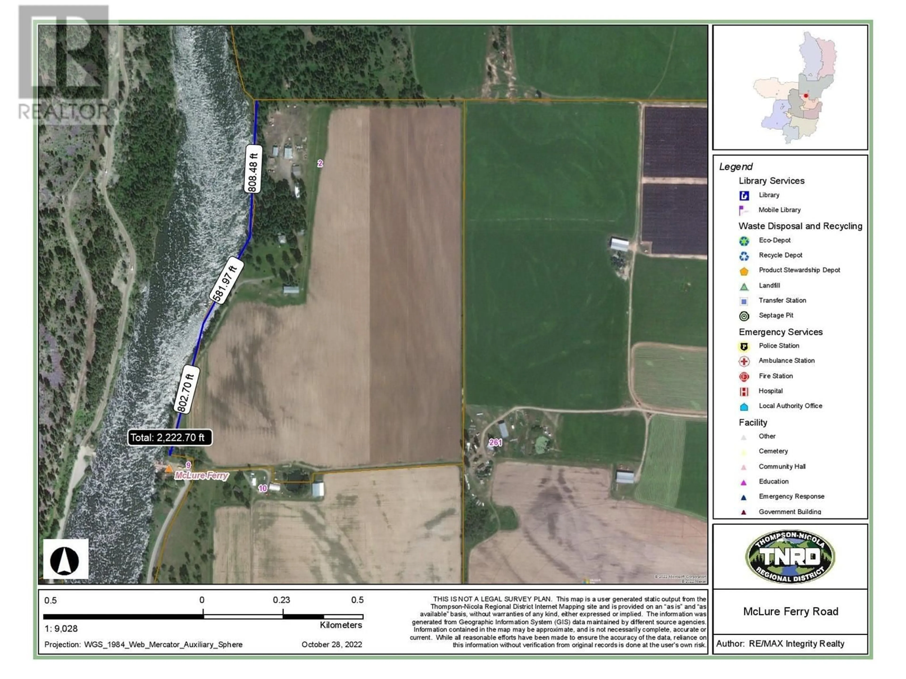 Picture of a map for 2 MCLURE FERRY ROAD, McLure British Columbia V0E2H0