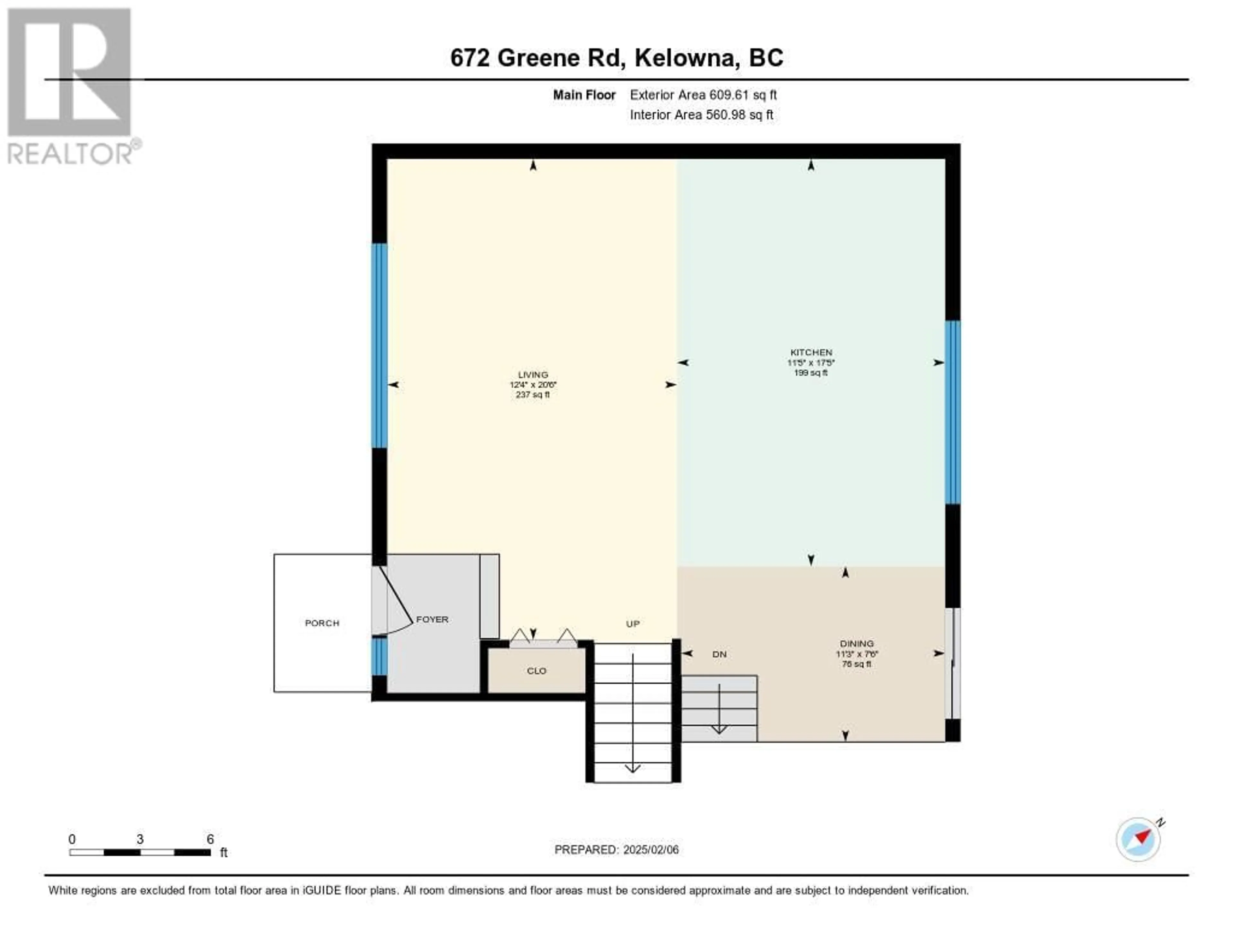 Floor plan for 672 Greene Road, Kelowna British Columbia V1W1B8