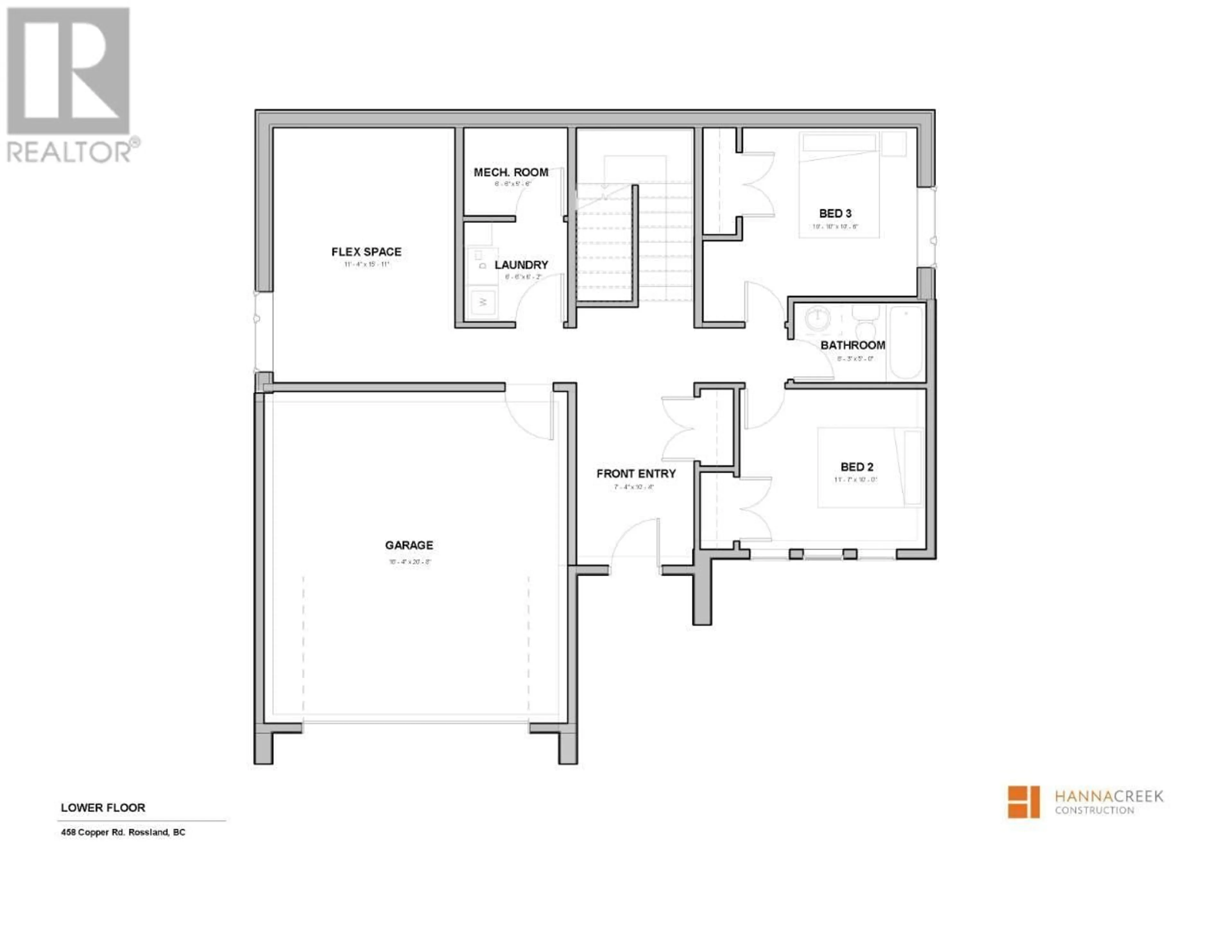 Floor plan for 458 COPPER Road, Rossland British Columbia V0G1Y0