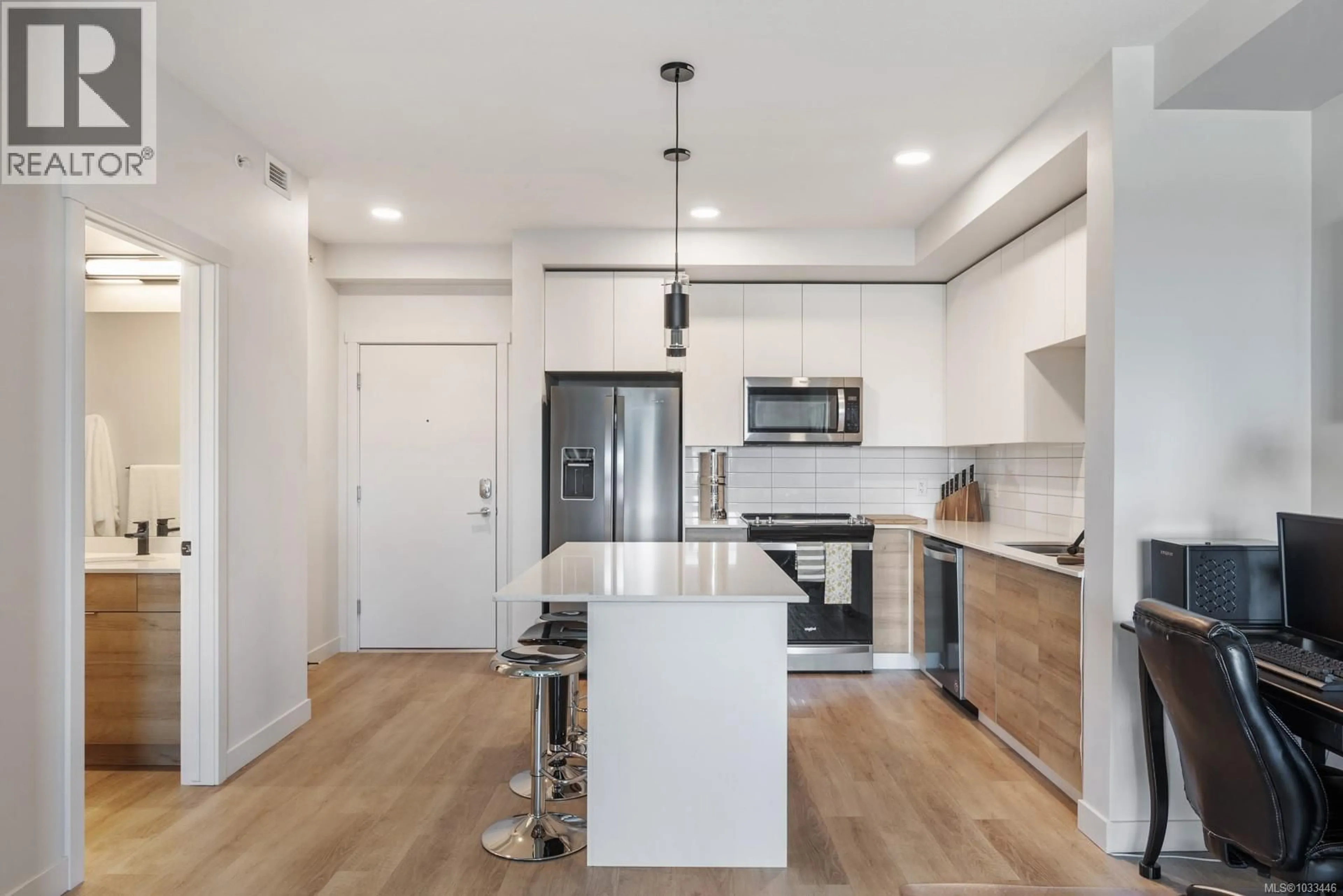 Open concept kitchen, unknown for 403 - 695 ASPEN ROAD, Comox British Columbia V9M4H6