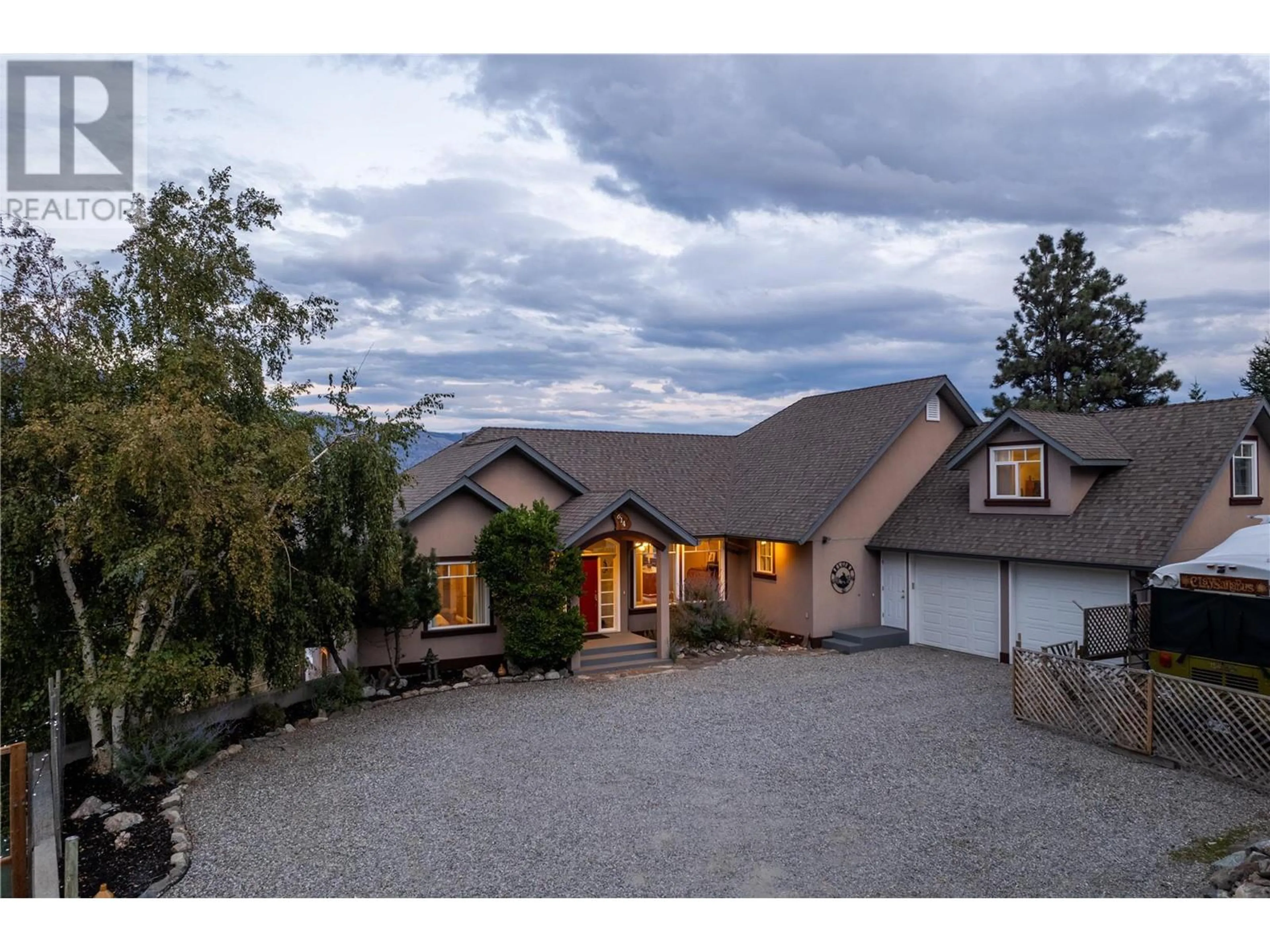 A pic from outside/outdoor area/front of a property/back of a property/a pic from drone, unknown for 614 WILSON MOUNTAIN ROAD, Oliver British Columbia V0H1T5