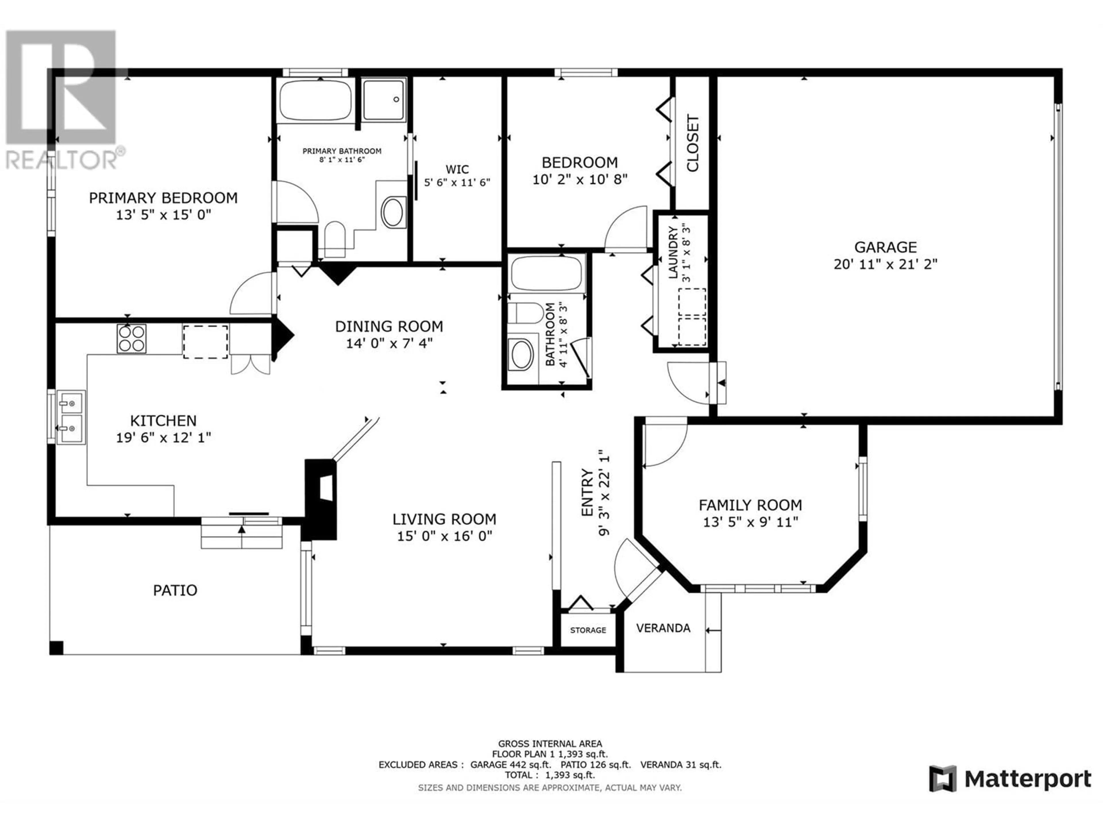 Floor plan for 5888 Okanagan Landing Road Unit# 18, Vernon British Columbia V1H1S2