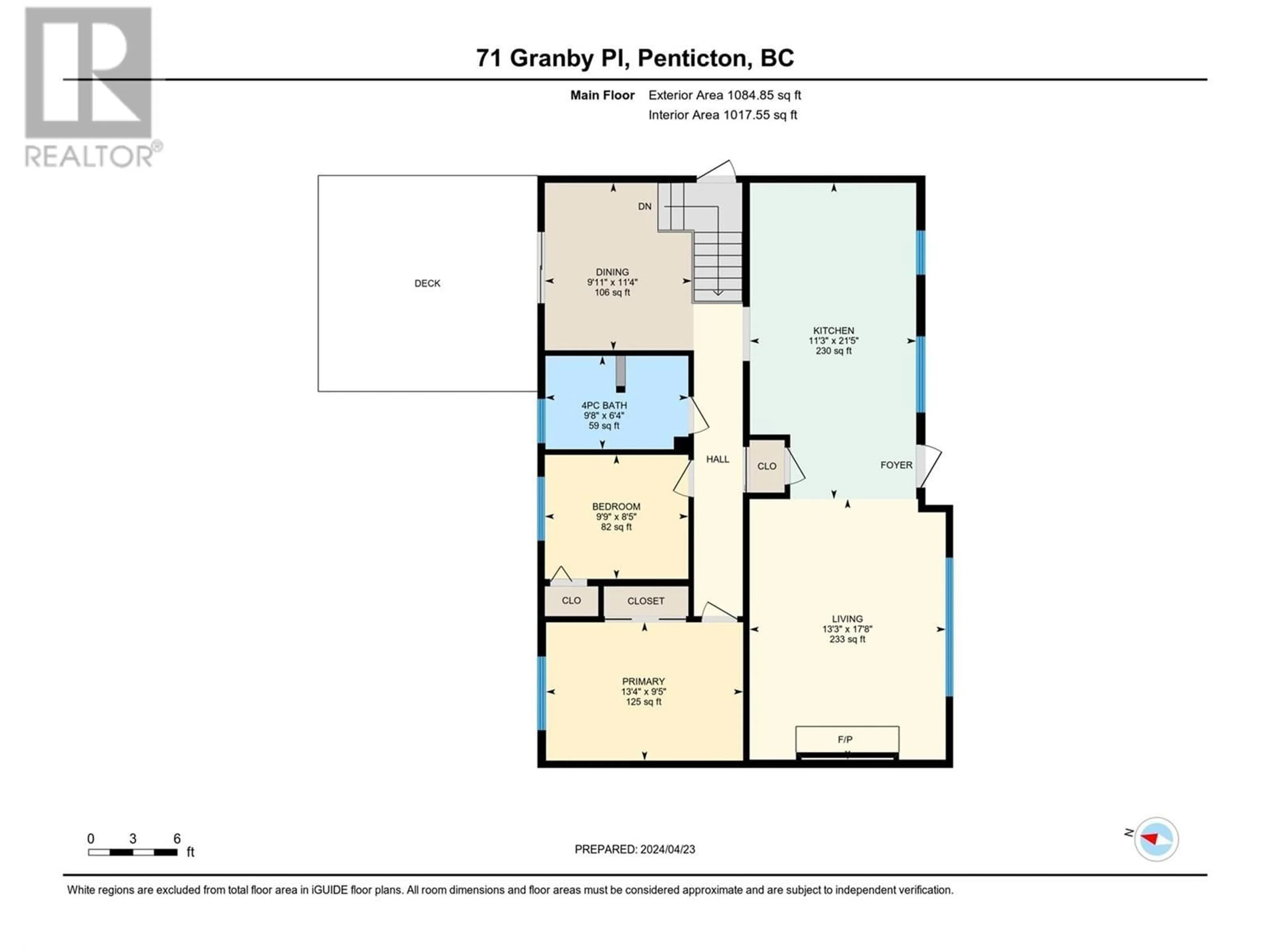 Floor plan for 71 Granby Place, Penticton British Columbia V2A2Z3