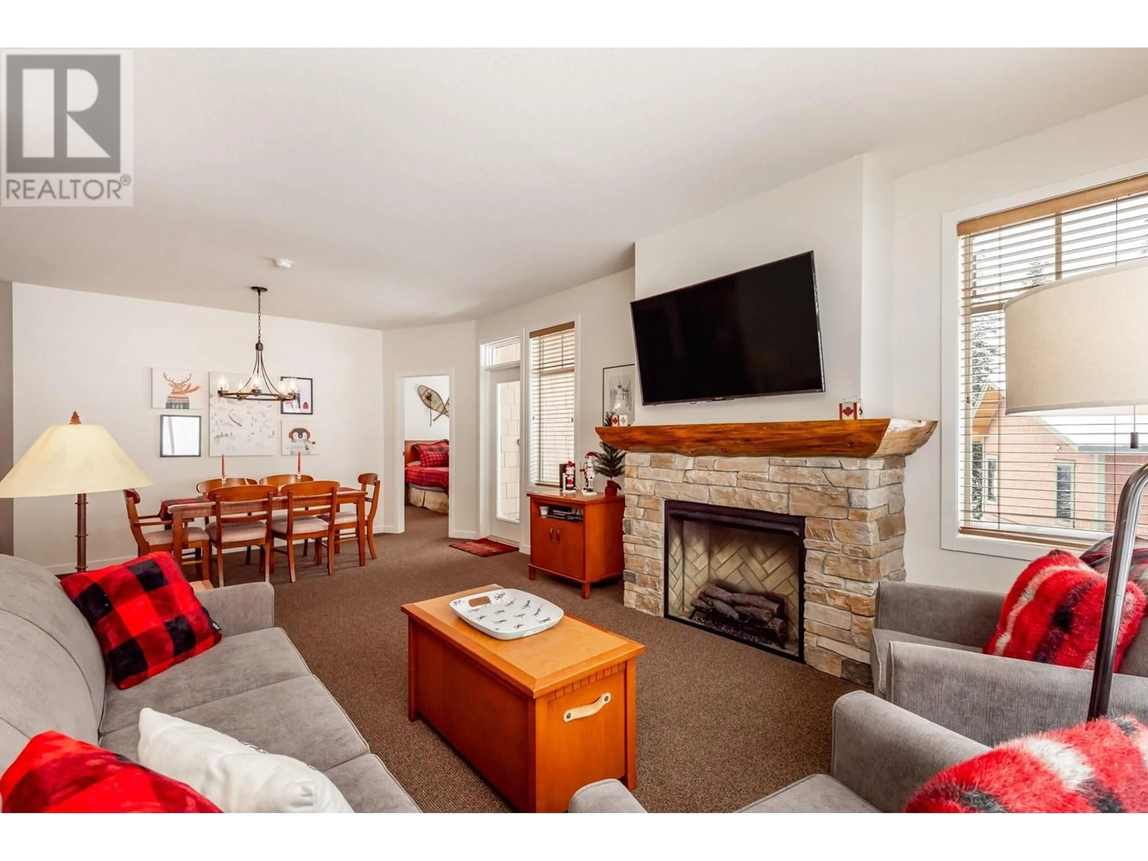 Living room with furniture, unknown for 255 Feathertop Way Unit# 224, Big White British Columbia V1P1T4