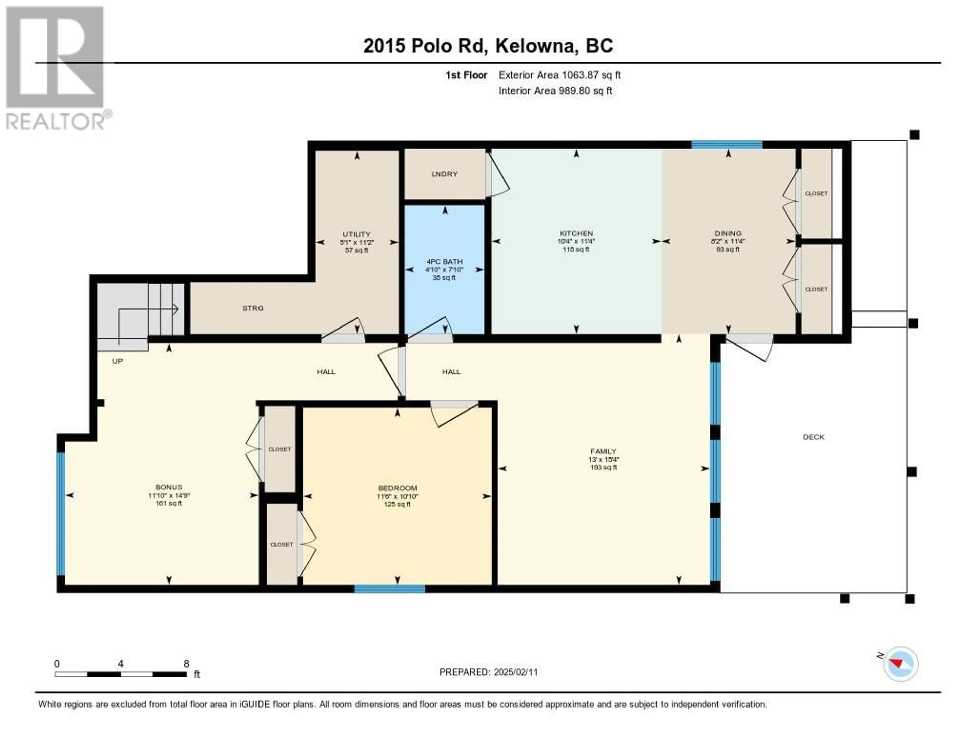 Floor plan for 2015 Polo Road, Kelowna British Columbia V1W2H5