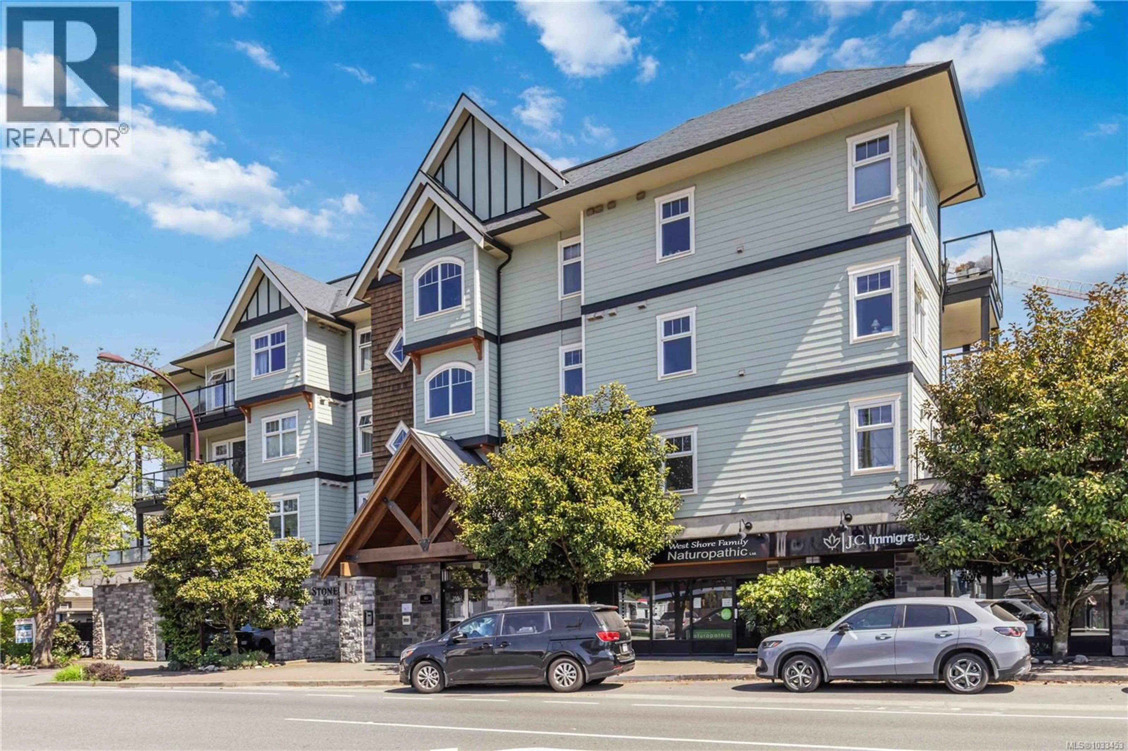 Patio, mountain view for 307 - 2881 PEATT ROAD, Langford British Columbia V9B3V7