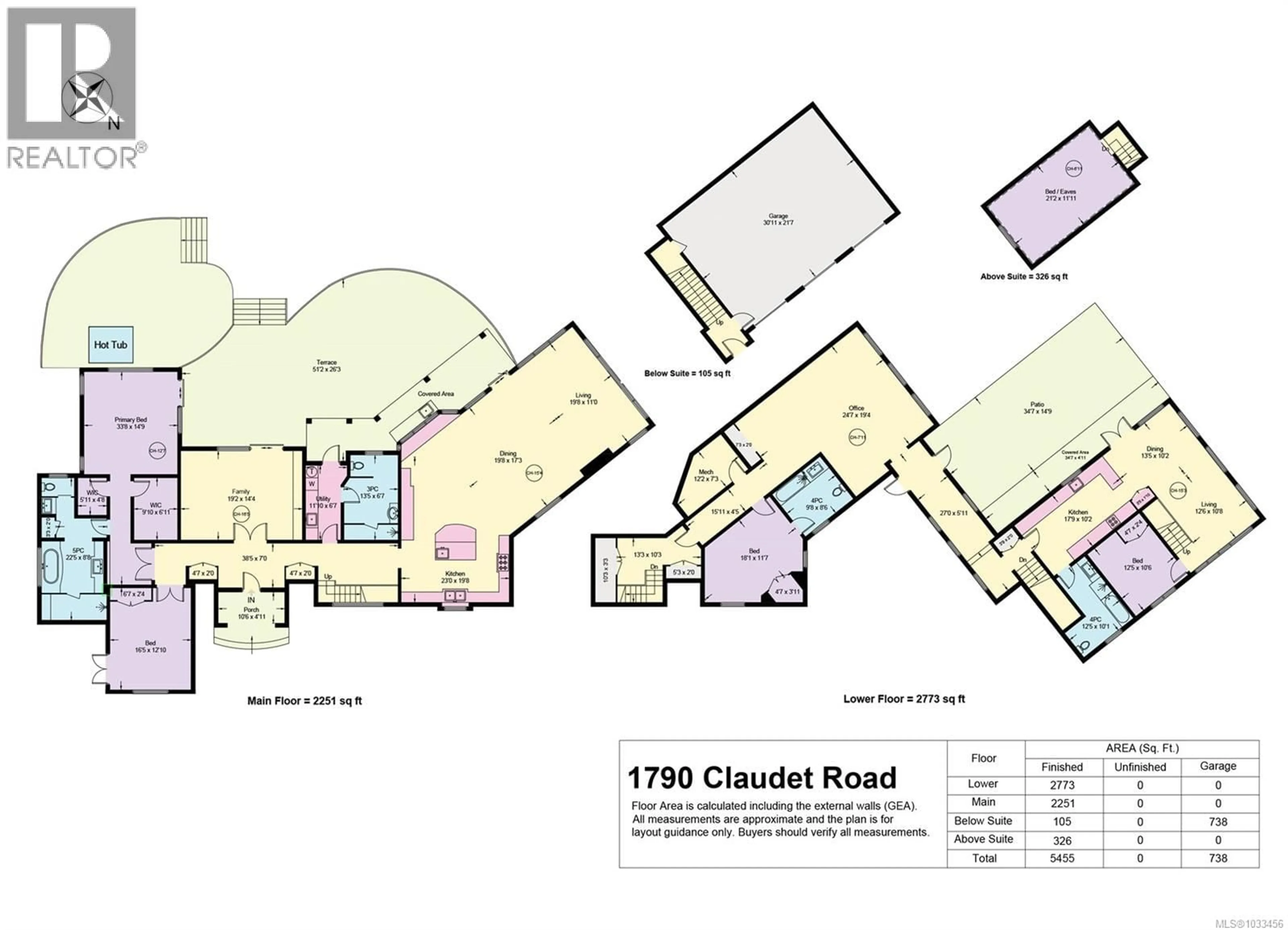 Floor plan for 1790 CLAUDET ROAD, Nanoose Bay British Columbia V9P9B3