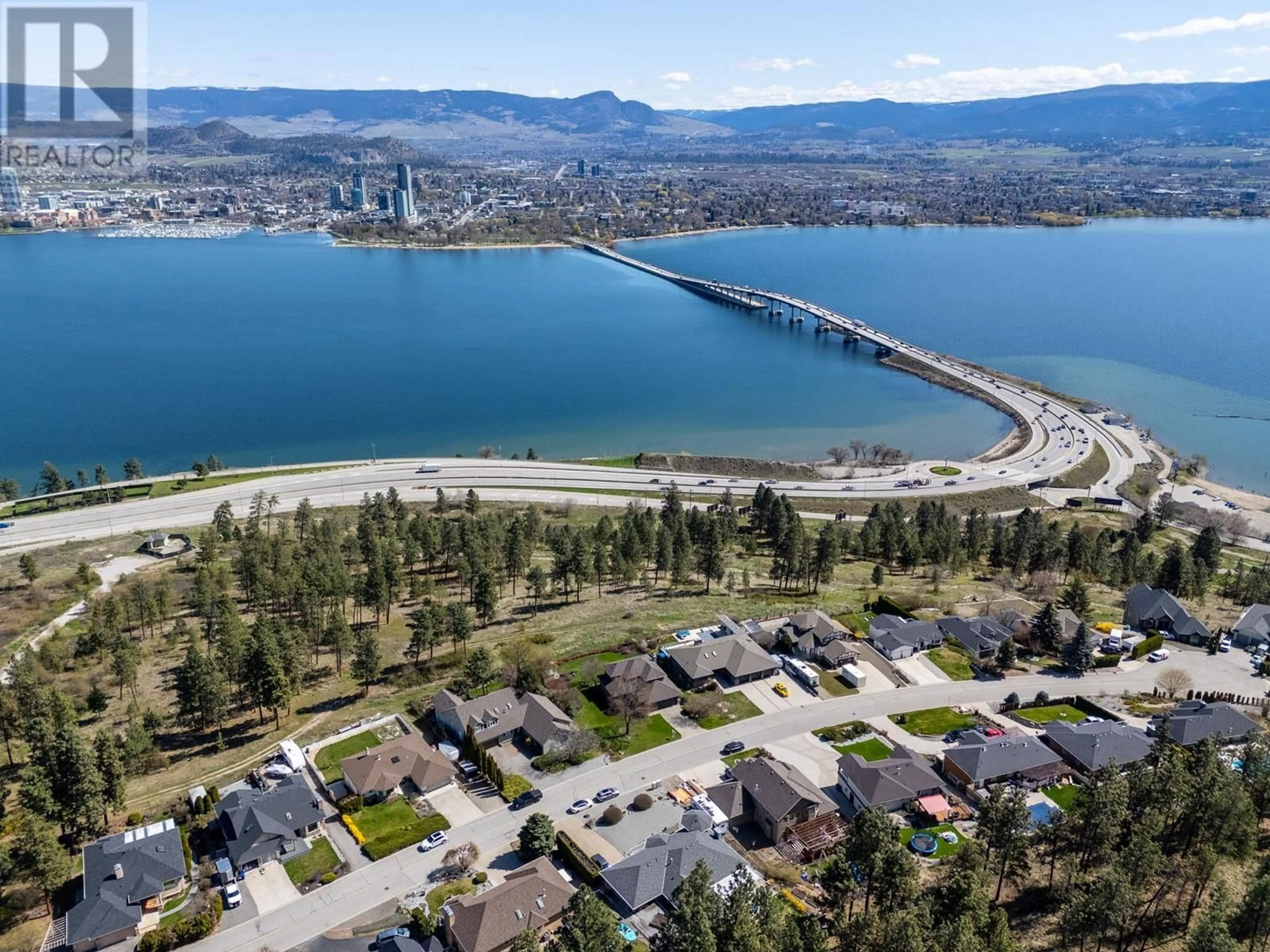 A pic from outside/outdoor area/front of a property/back of a property/a pic from drone, water/lake/river/ocean view for 1929 BAYVIEW COURT, Westbank British Columbia V1Z3L8
