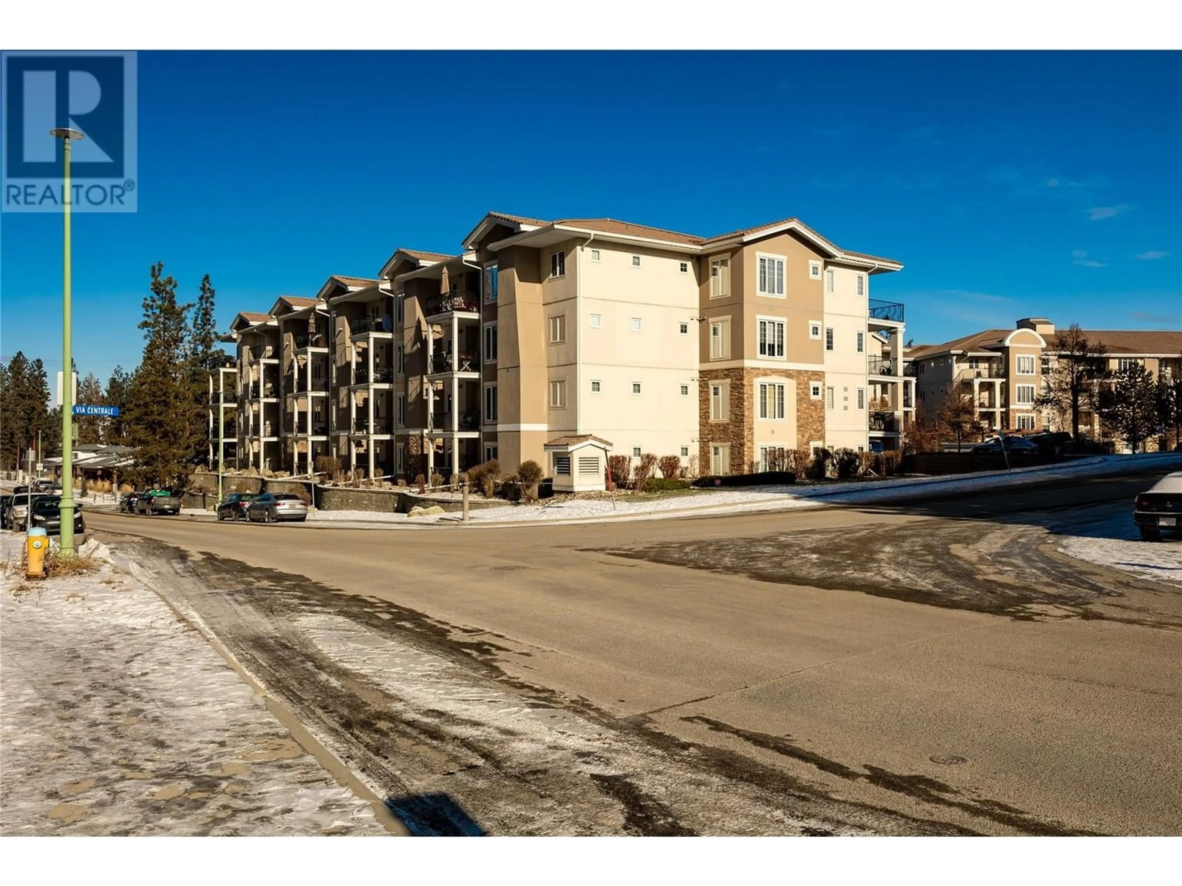 A pic from outside/outdoor area/front of a property/back of a property/a pic from drone, building for 1207 - 3168 VIA CENTRALE DRIVE, Kelowna British Columbia V1V2R6