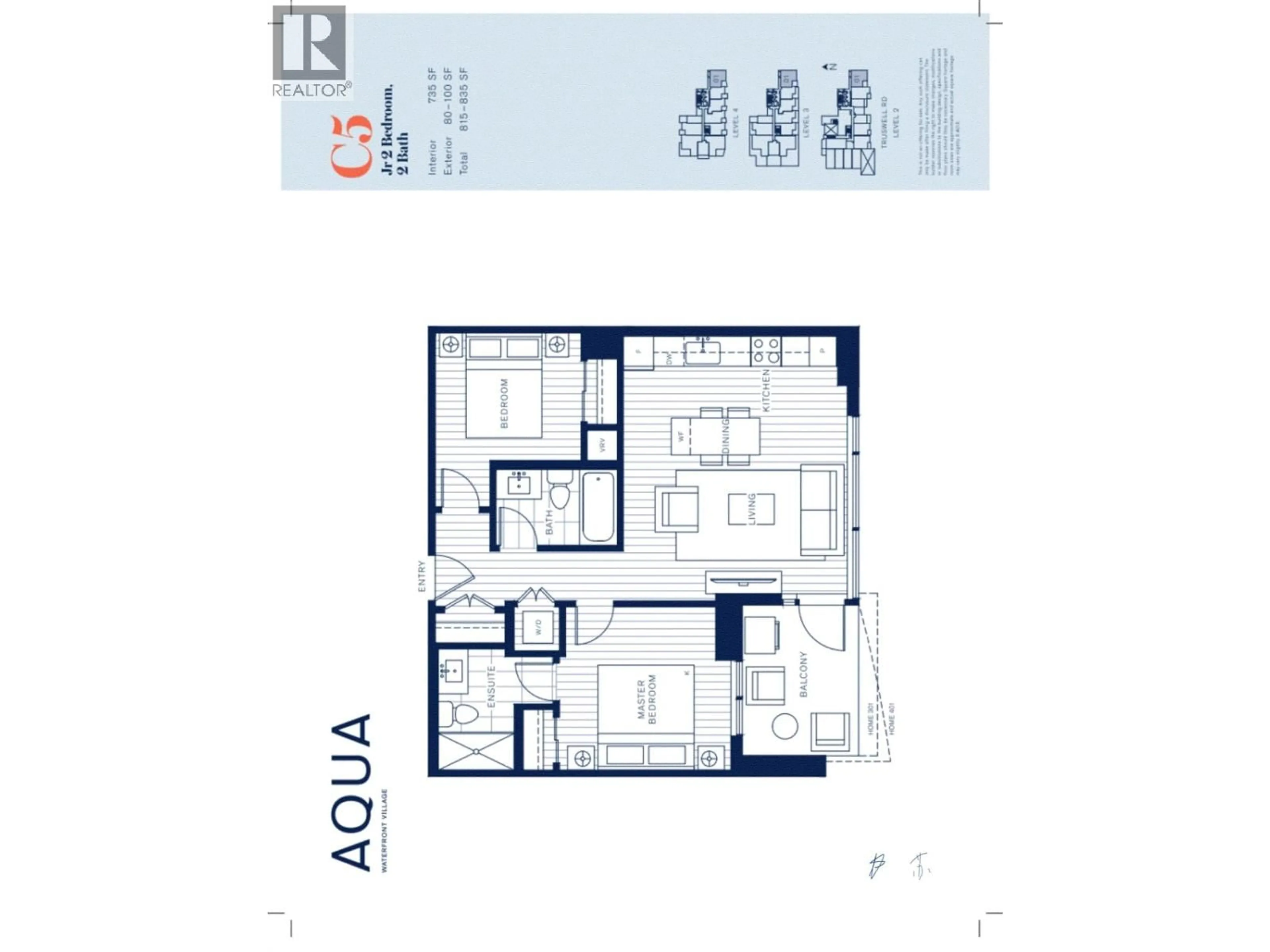 Floor plan for 401 - 3699 CAPOZZI ROAD, Kelowna British Columbia V1W0G3