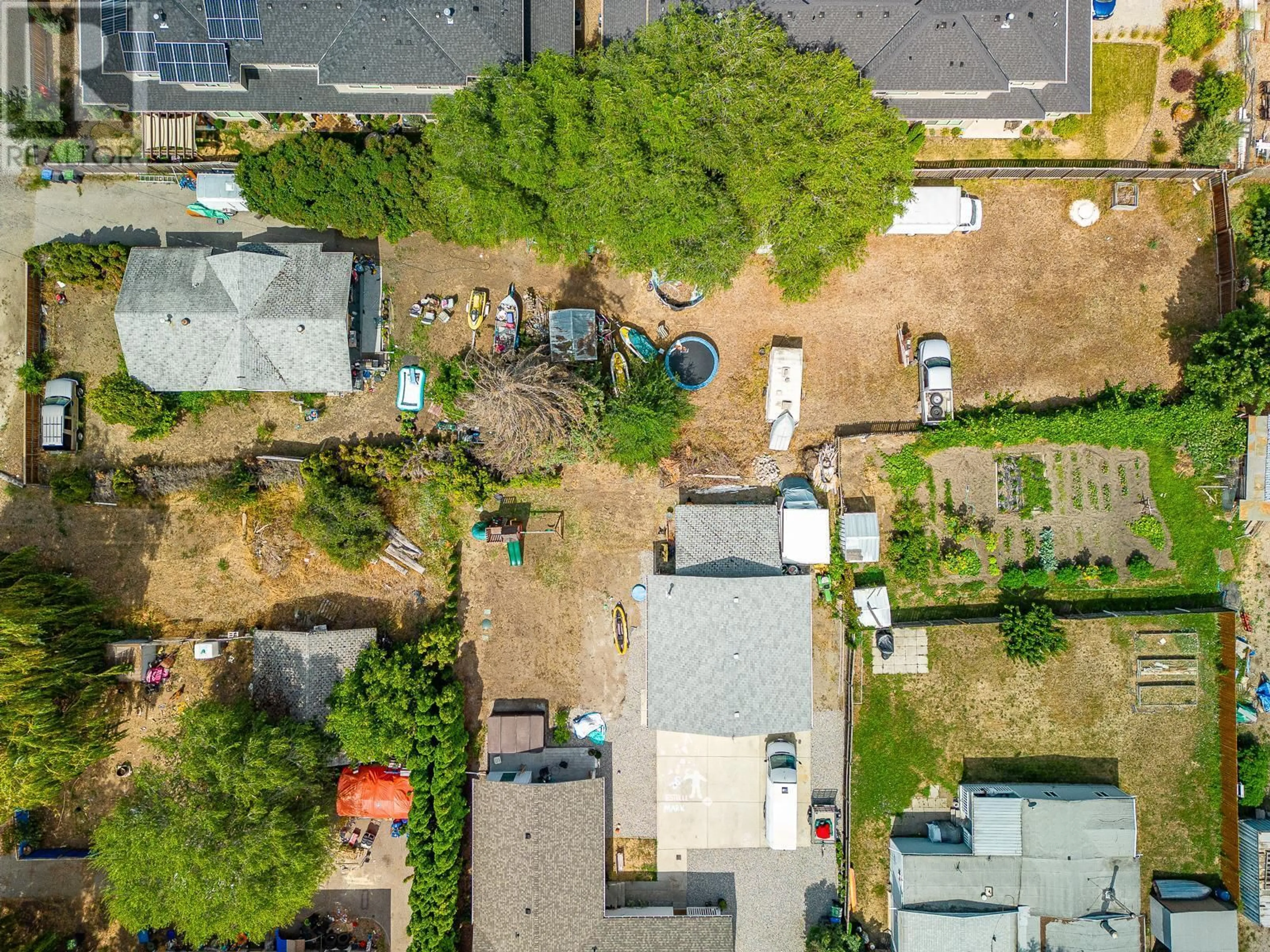 A pic from outside/outdoor area/front of a property/back of a property/a pic from drone, street for 3310 Beaver Lake Road, Lake Country British Columbia V4V1S6