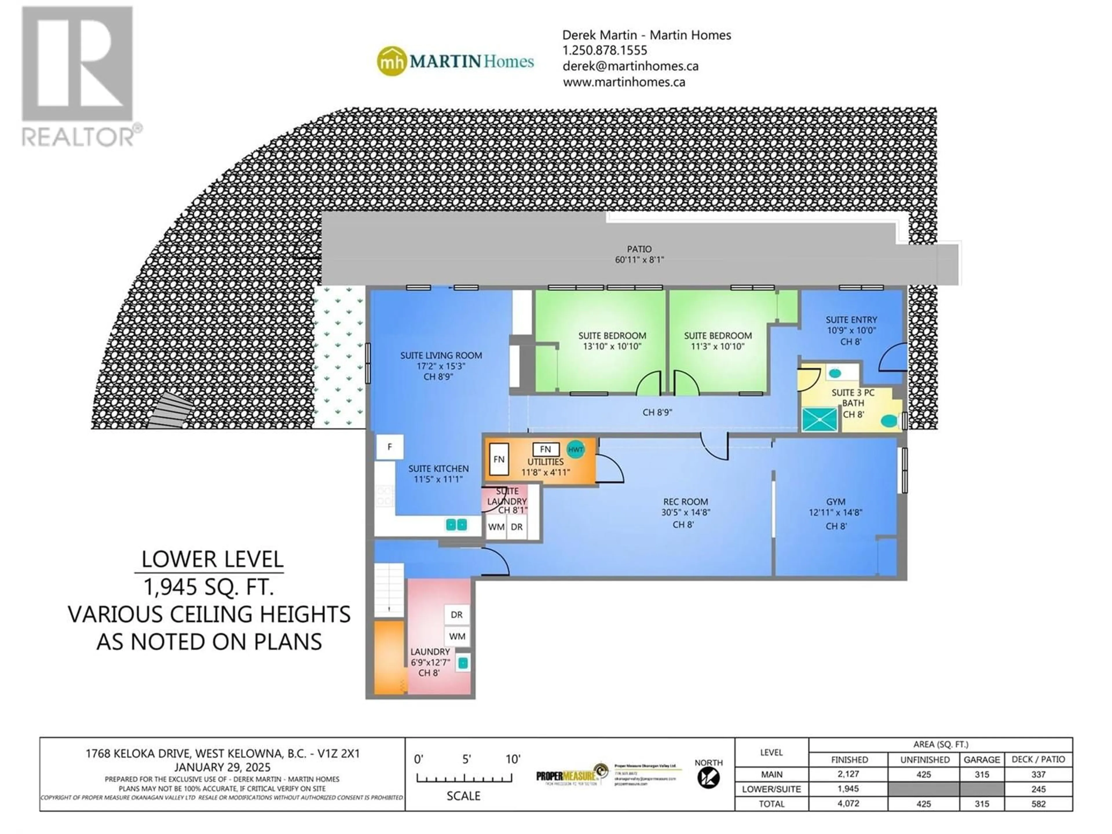 Floor plan for 1768 Keloka Drive, West Kelowna British Columbia V1Z2X1