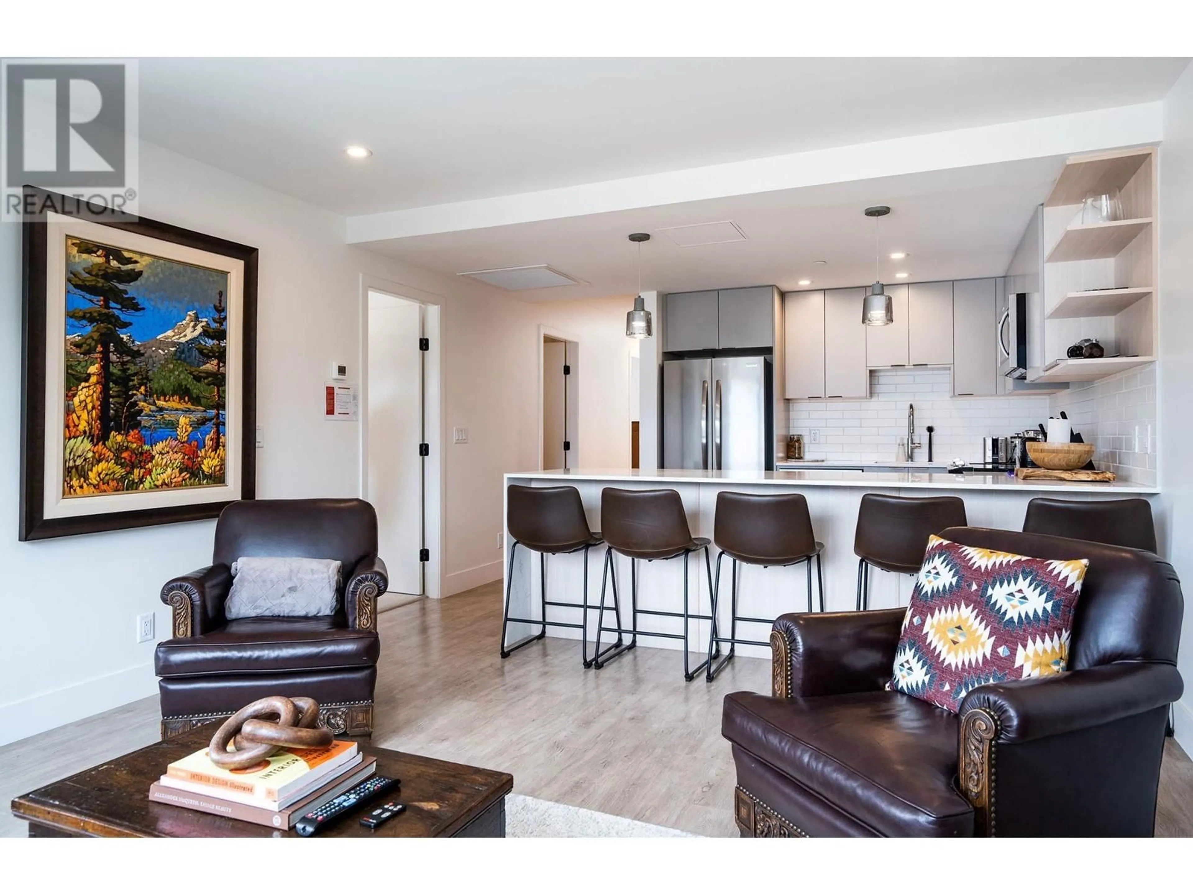 Open concept kitchen, ceramic/tile floor for 1301 - 1701 COURSIER AVENUE, Revelstoke British Columbia V0E2S3