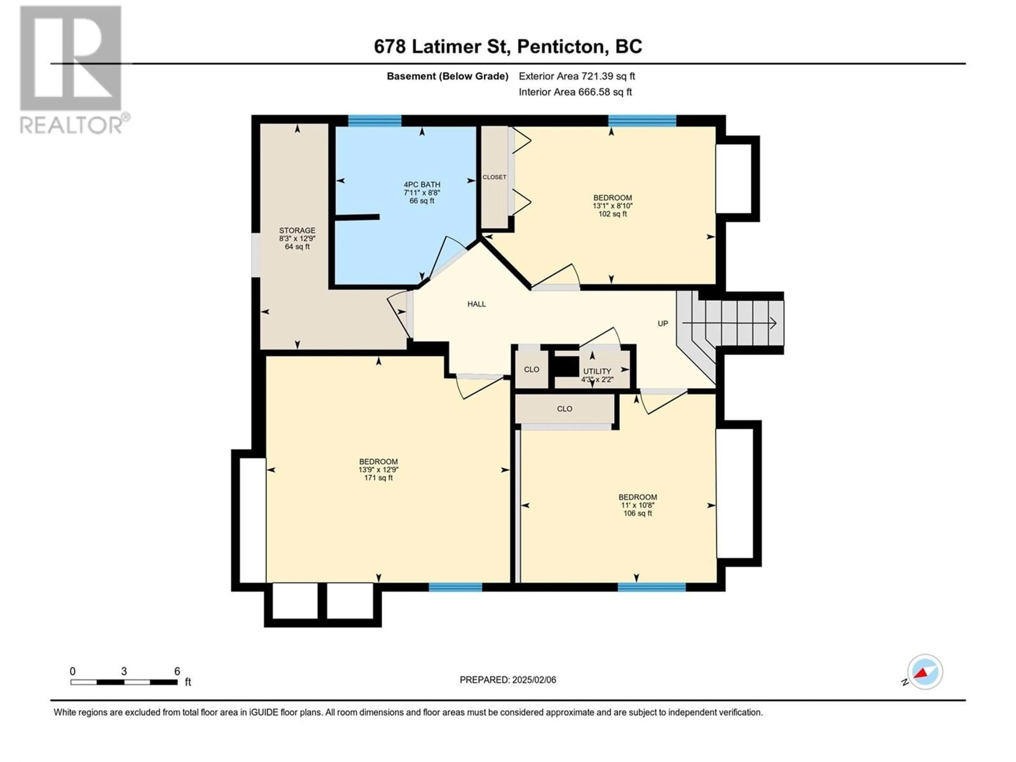 Floor plan for 678 LATIMER STREET, Penticton British Columbia V2A5R6
