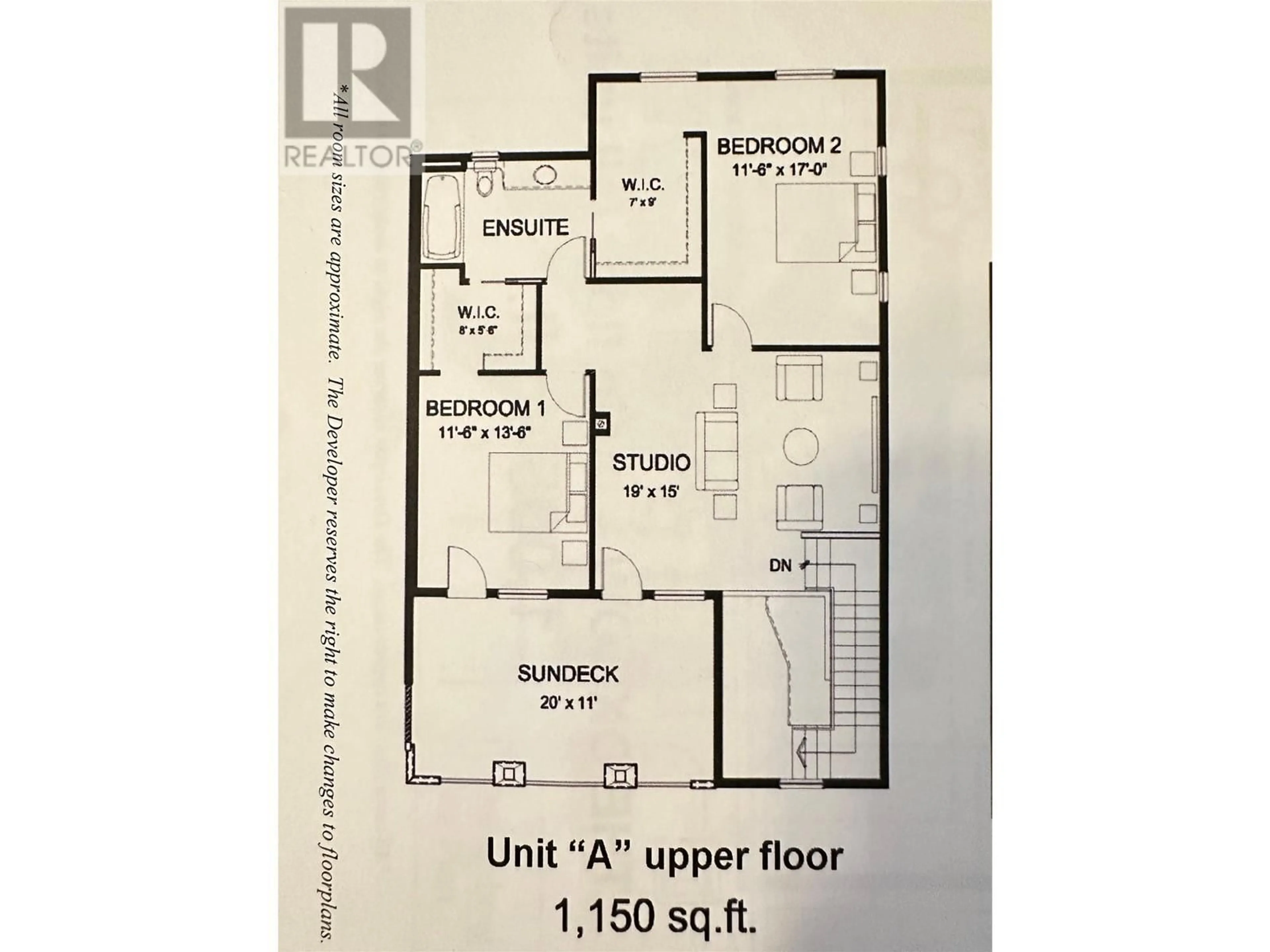 Floor plan for 2629 Cornwall Drive Unit# 109, Penticton British Columbia V2A6J3