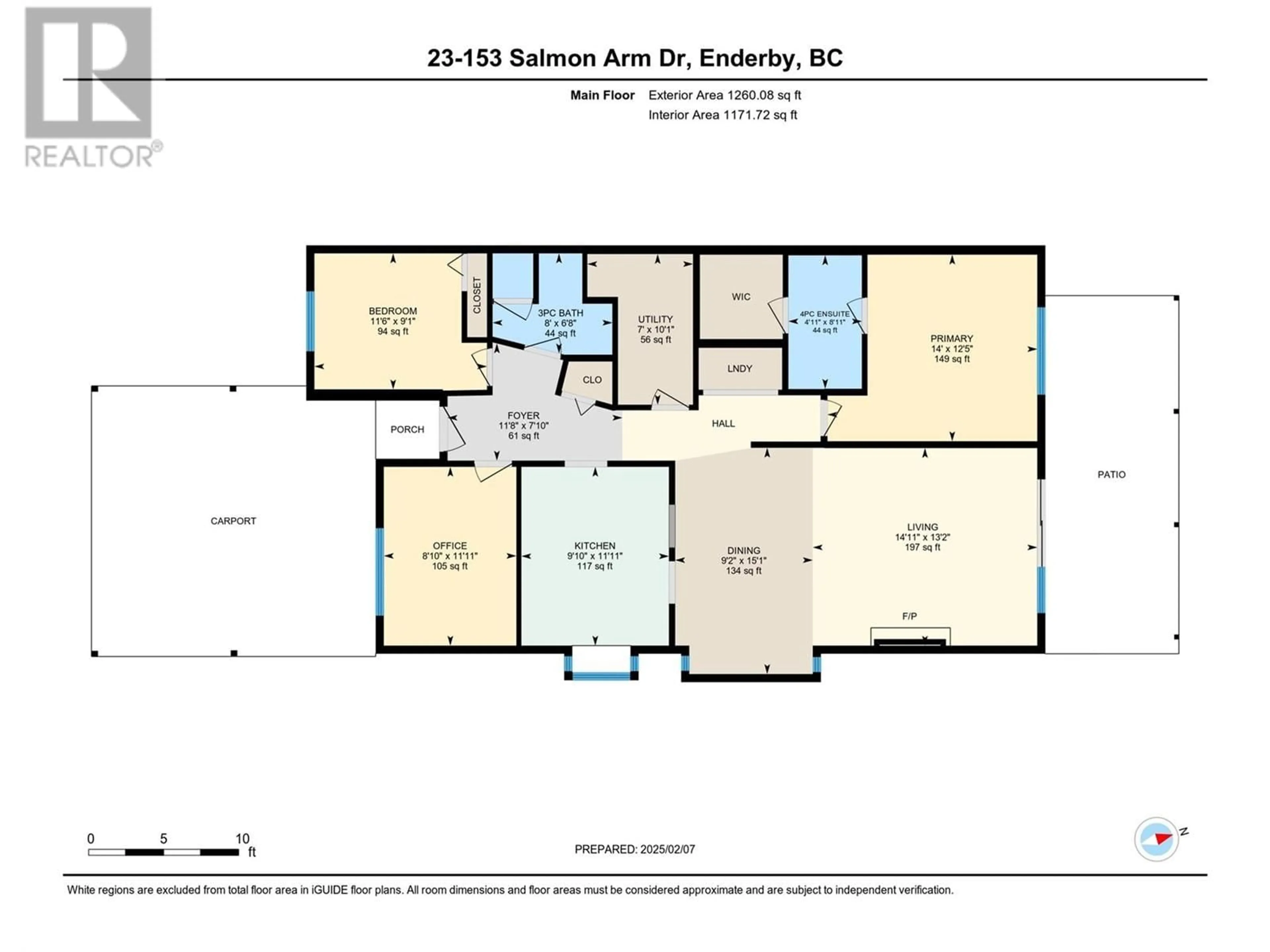 Floor plan for 153 Salmon Arm Drive Drive Unit# 23, Enderby British Columbia V0E1V1