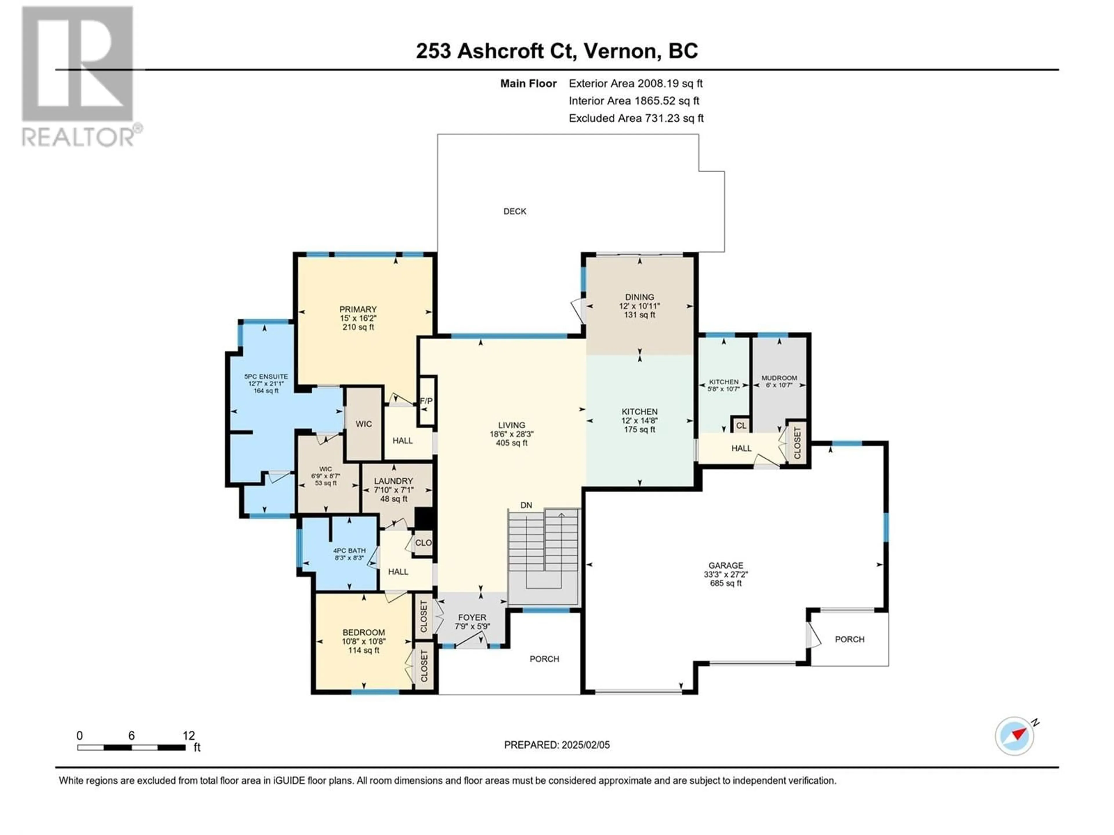 Floor plan for 253 ASHCROFT COURT, Vernon British Columbia V1H2M1