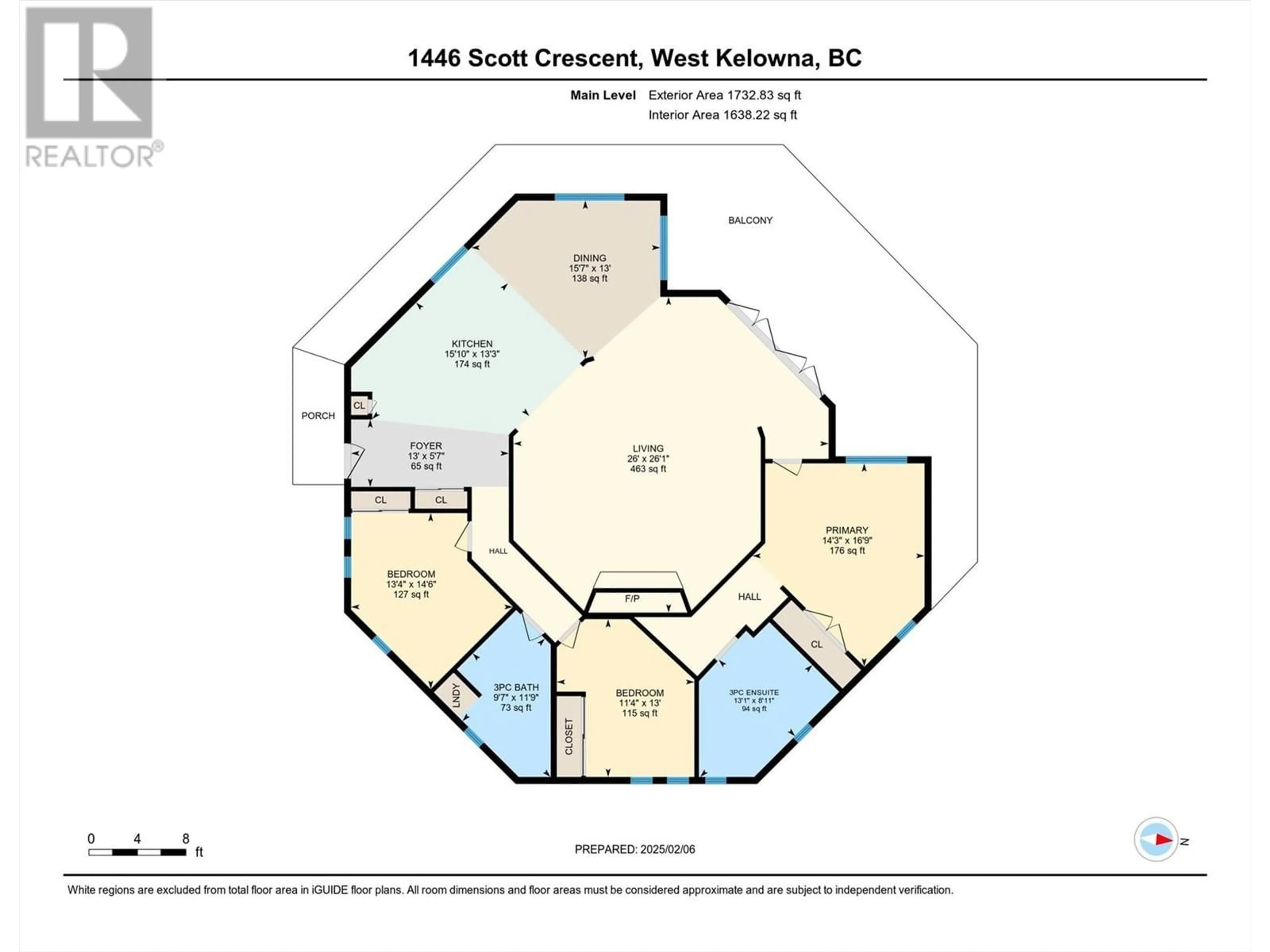 Floor plan for 1446 Scott Crescent, West Kelowna British Columbia V1Z2X6