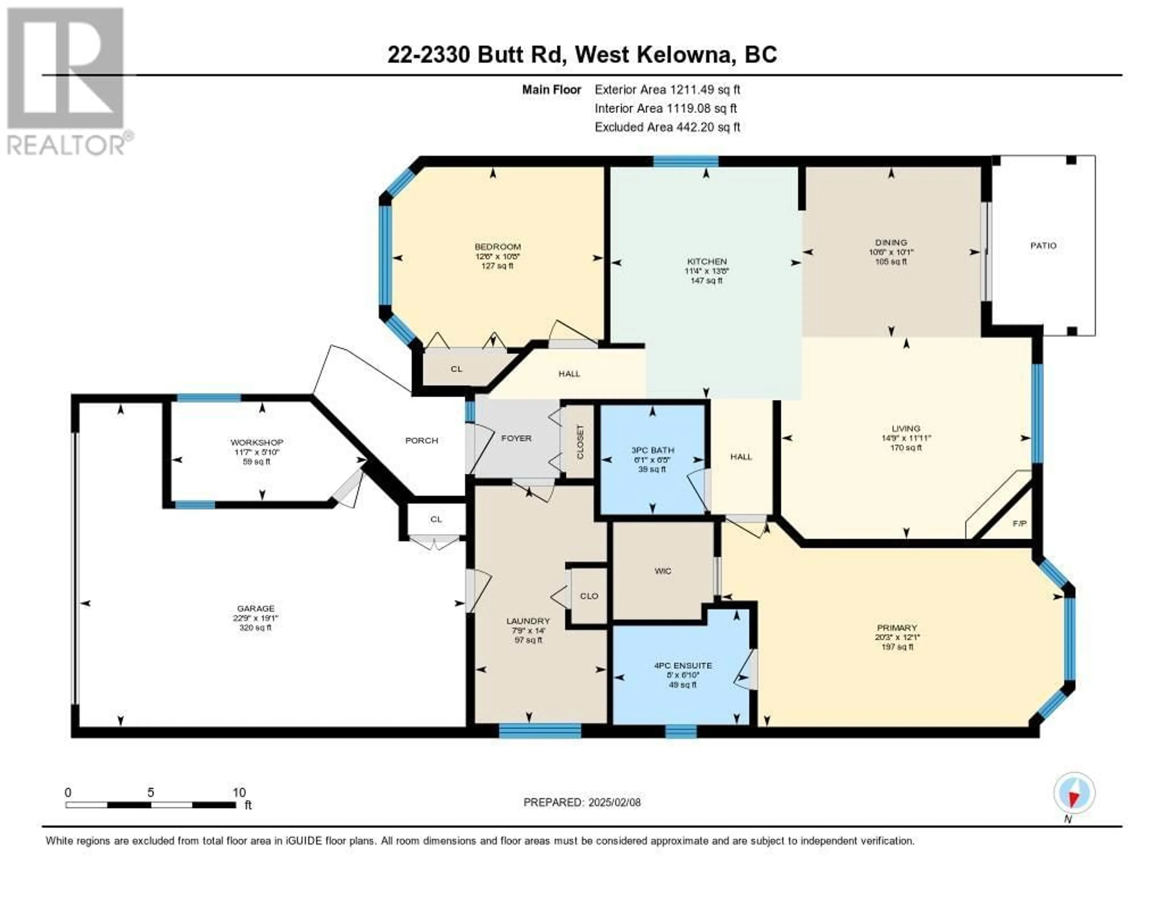 Floor plan for 22 - 2330 BUTT ROAD, Westbank British Columbia V4T2L3