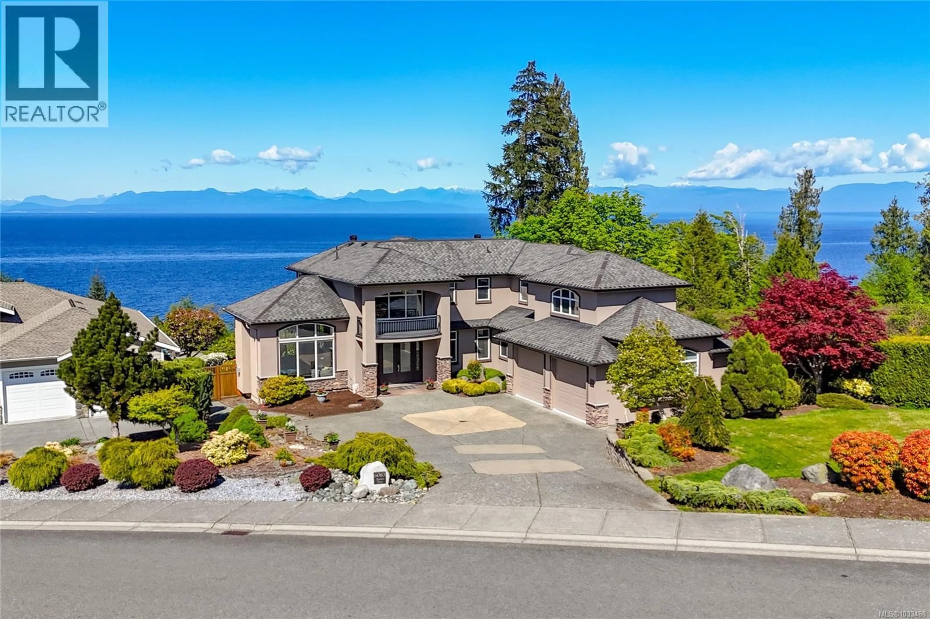 A pic from outside/outdoor area/front of a property/back of a property/a pic from drone, water/lake/river/ocean view for 6063 BREONNA DRIVE, Nanaimo British Columbia V9V1G1