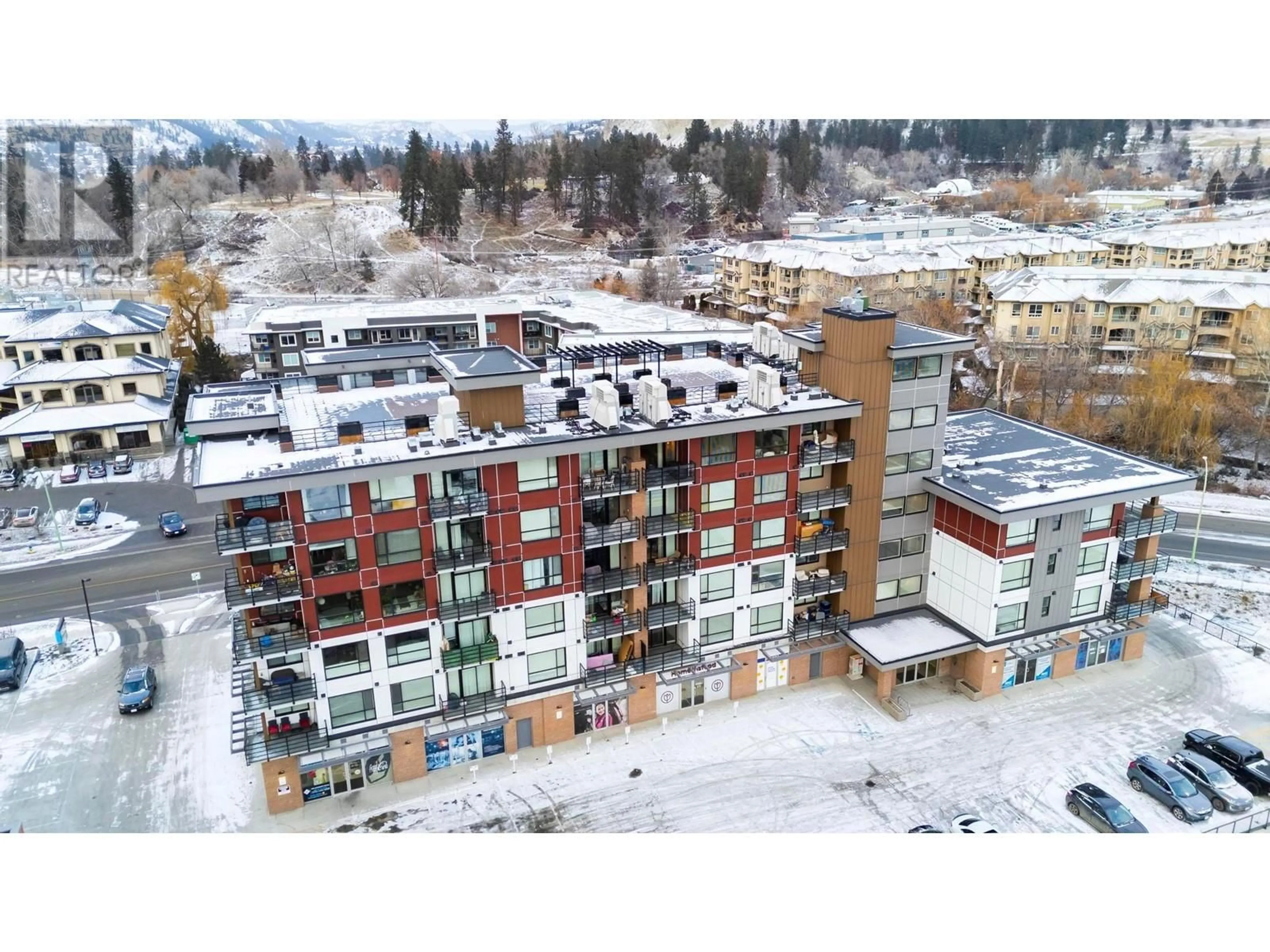 A pic from outside/outdoor area/front of a property/back of a property/a pic from drone, unknown for 1925 Enterprise Way Unit# 611, Kelowna British Columbia V1Y0J8